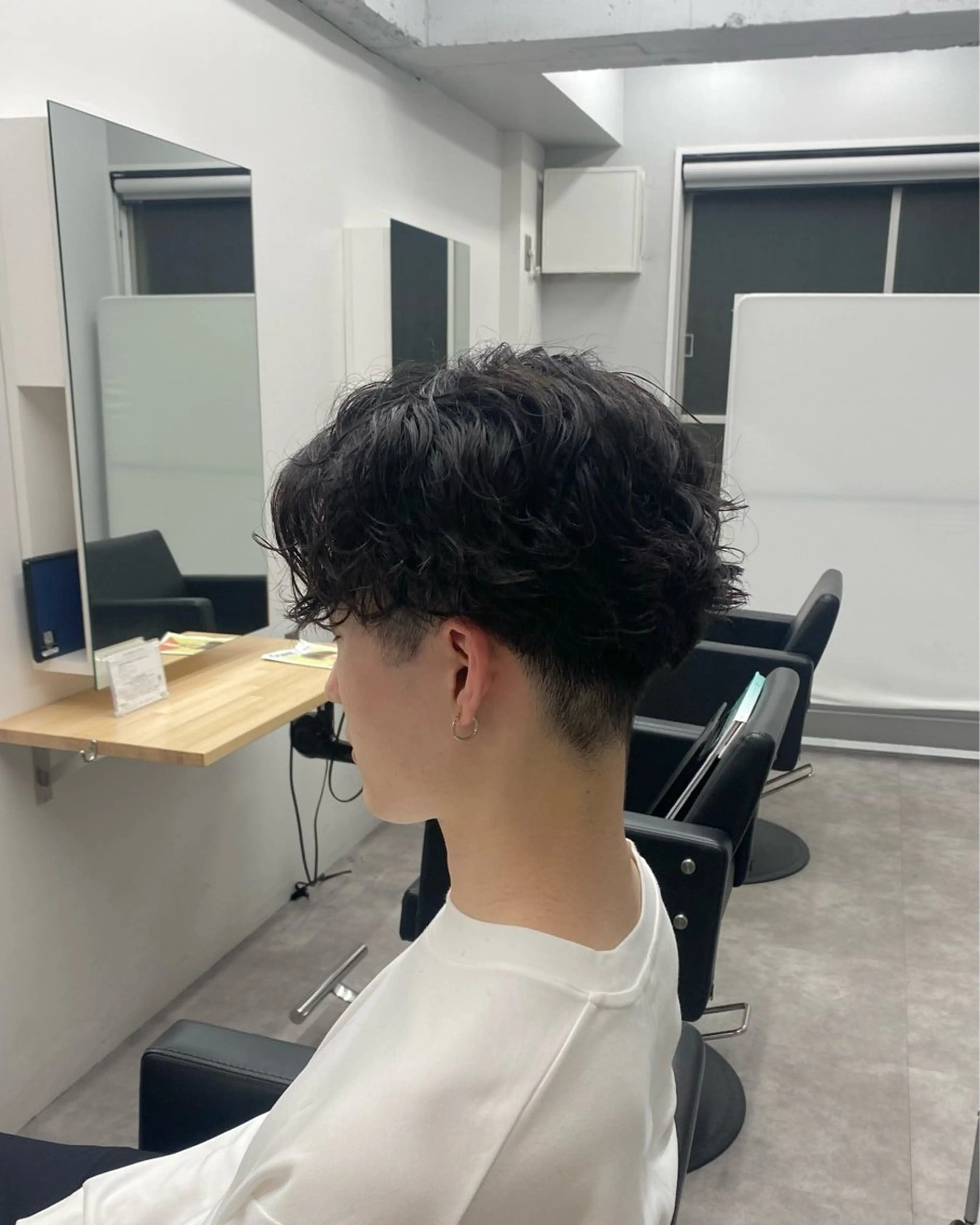 パーマ メンズ センターパート メンズパーマ RIKIYA👑 北千住メンズ特化👑のヘアスタイル