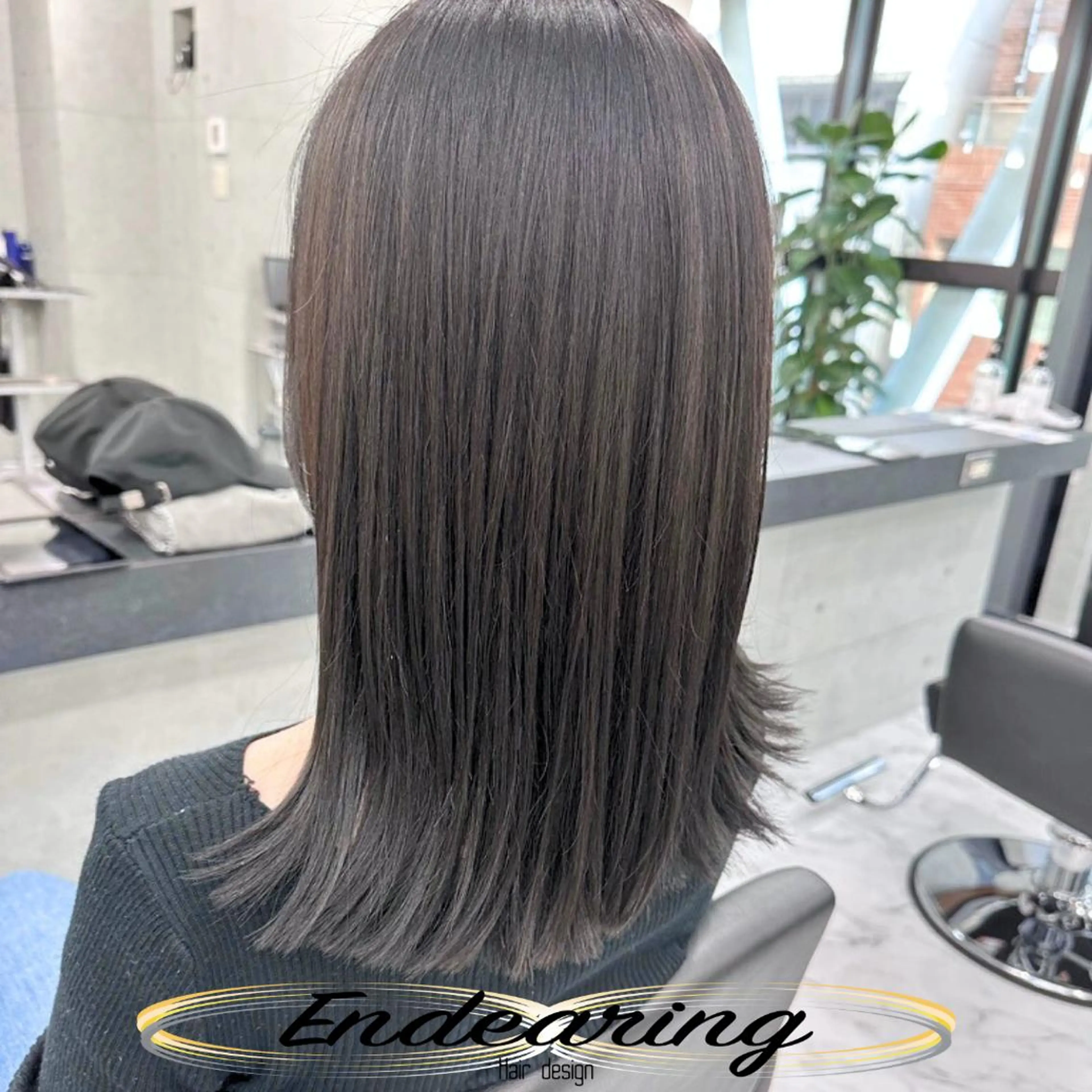カラー 透明感カラー ダークグレー シルバー カット ヘアカラー Endearing 銀座/YOKOのヘアスタイル