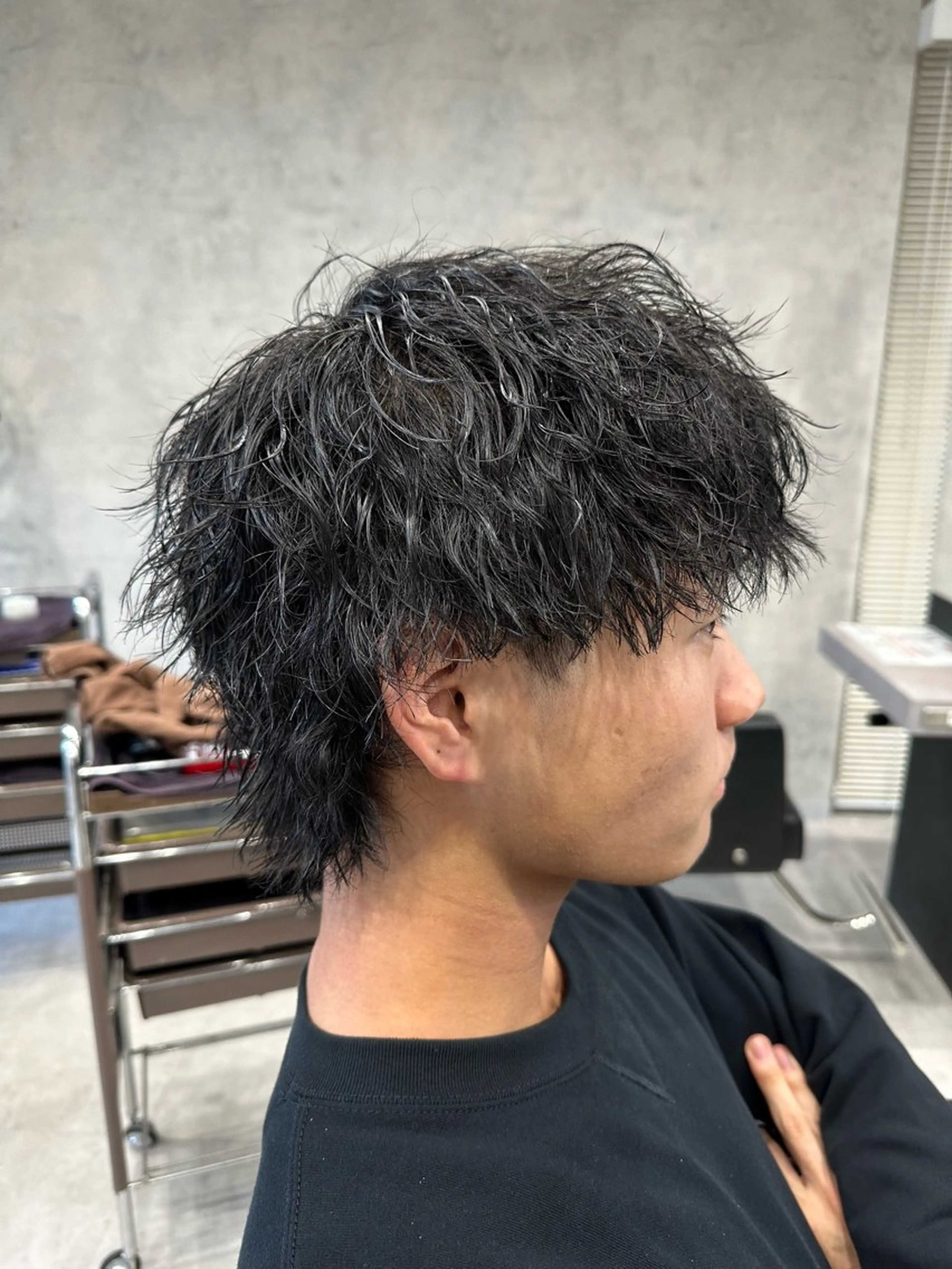 ショート パーマ メンズ カット ユウ🪄 パーマ指名No1のヘアスタイル