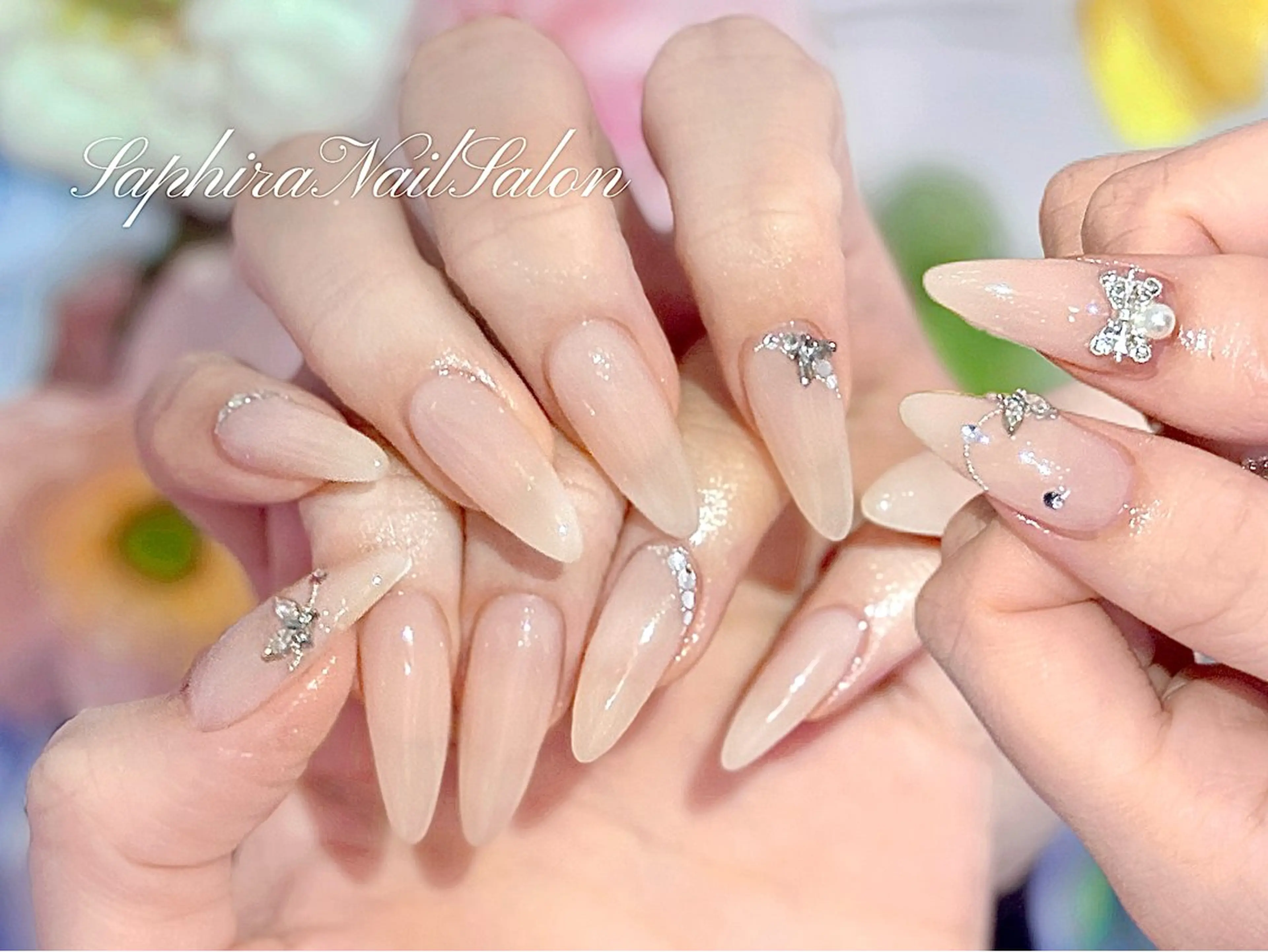 カラー ハンドネイル Saphiraネイル サロン錦糸町のネイルデザイン