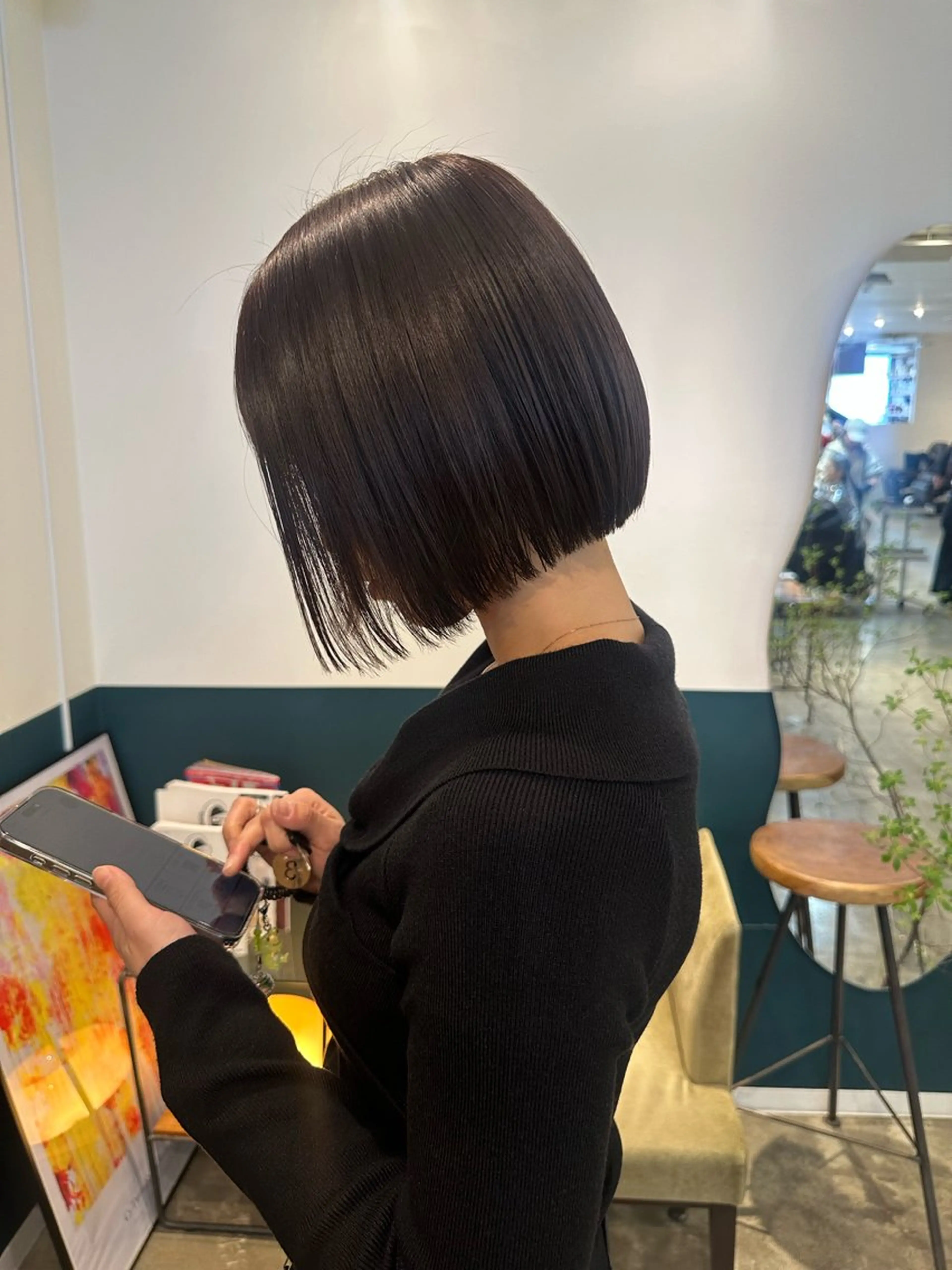 ショート ボブ カット ヘアカラー トリートメント ジュリ@junks __juriのヘアスタイル