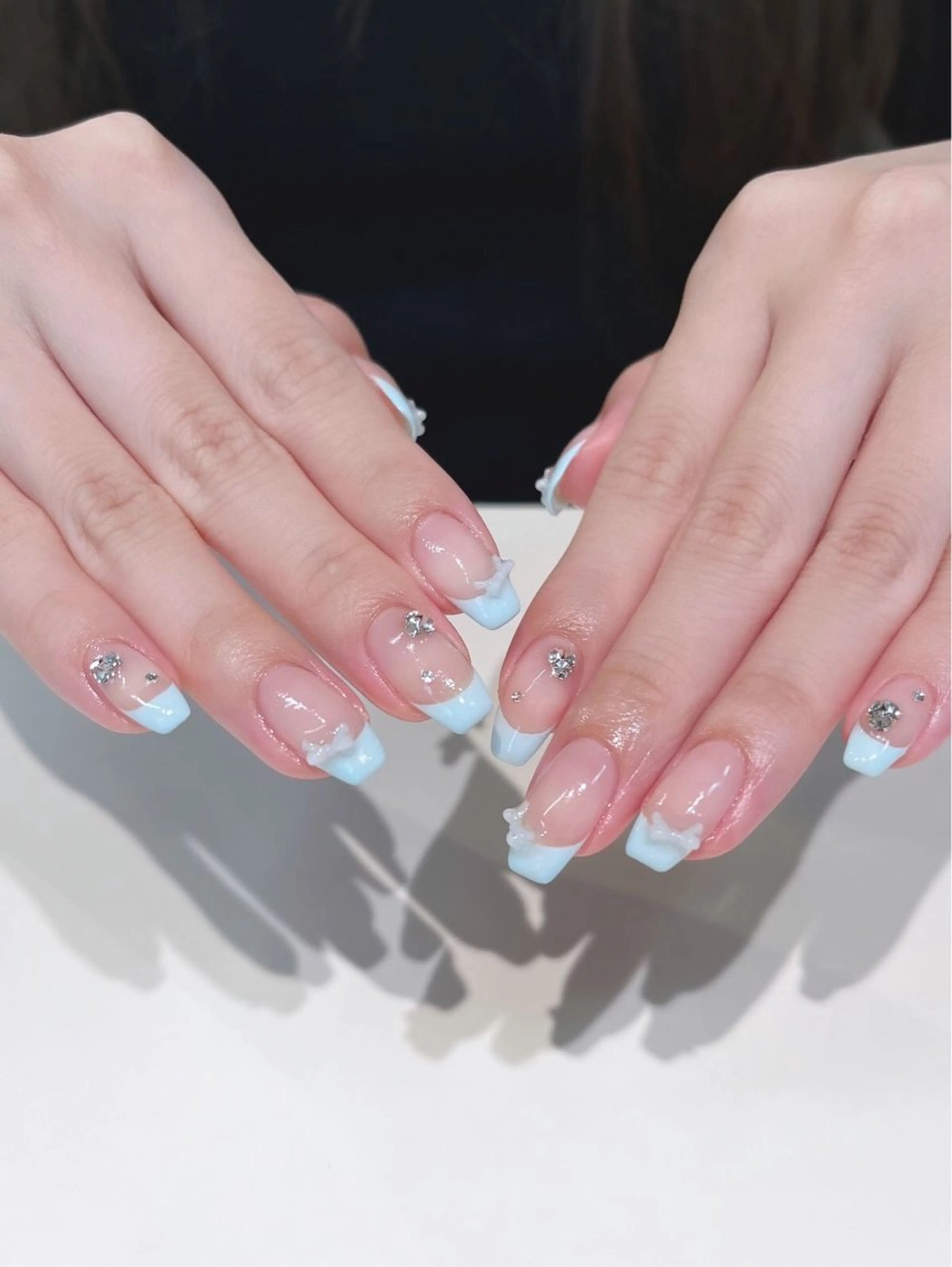 ネイル グラデーション ラメ(グリッター) マグネットネイル ミラーネイル ニュアンスネイル ハンドネイル Lumi de nailsのネイルデザイン