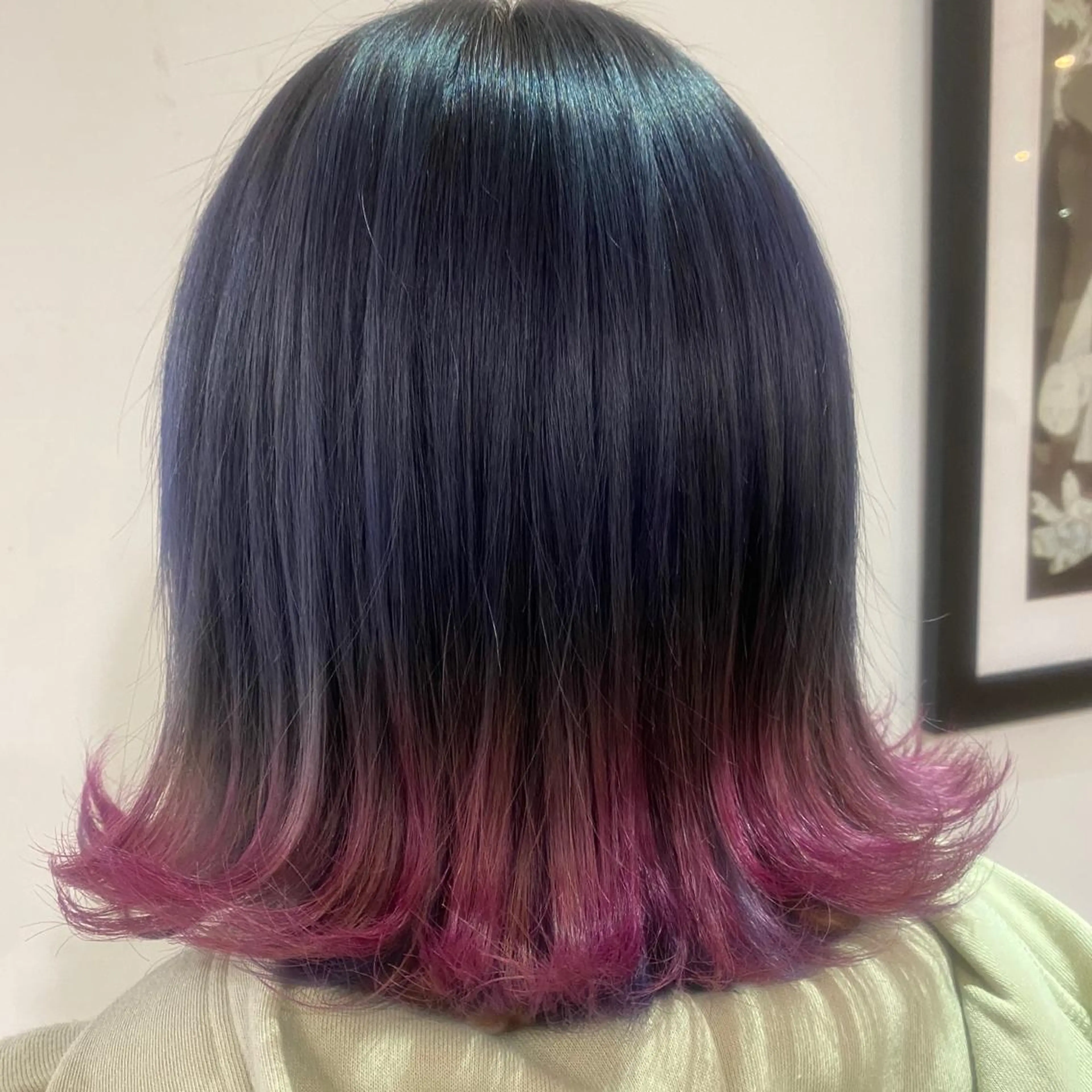 ミディアム カラー 💚 nao💚のヘアスタイル