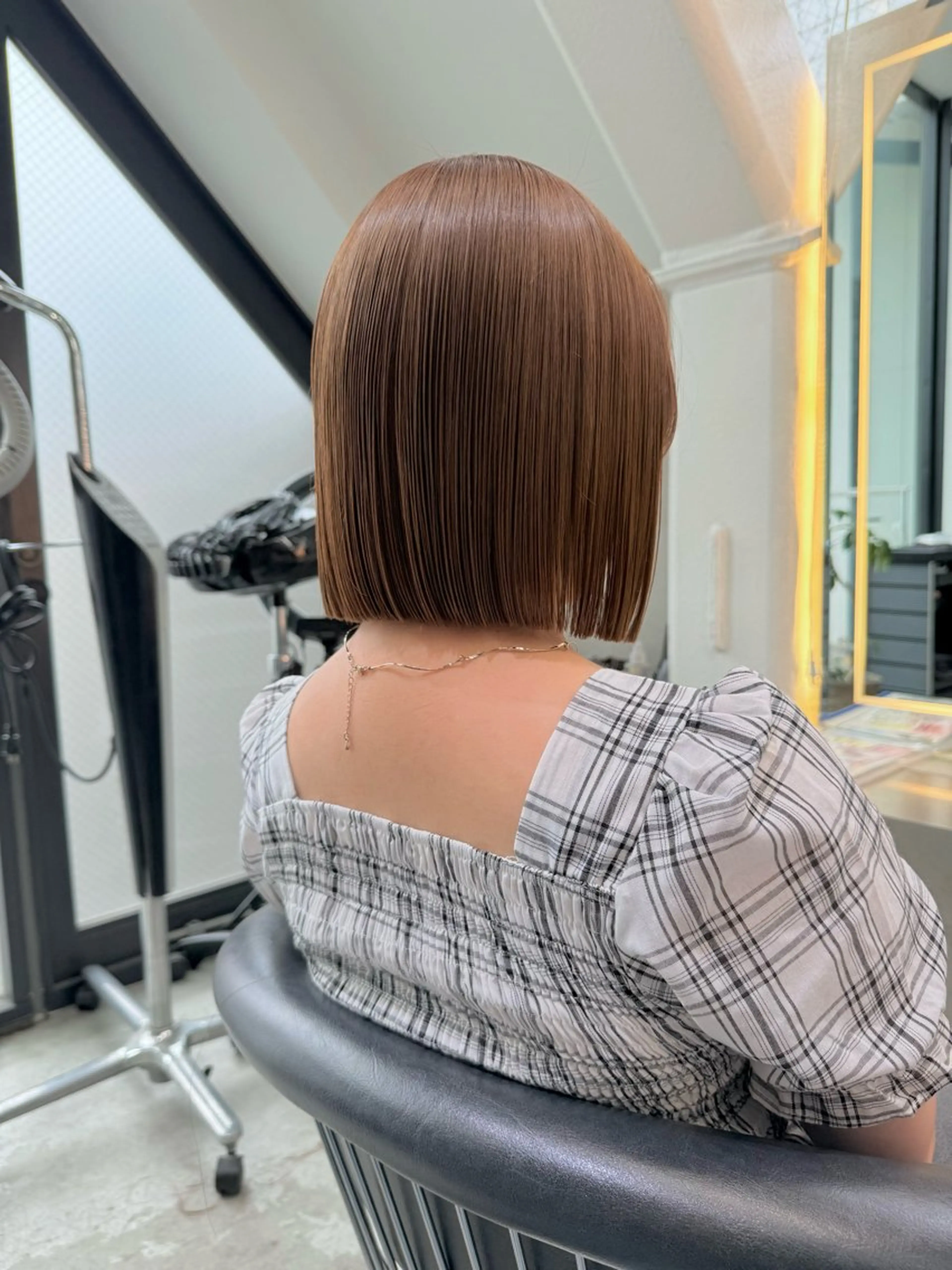 ミディアム カット ヘアカラー 縮毛矯正 トリートメント 髪質改善/ボブ/ レイヤー❣️yuiのヘアスタイル