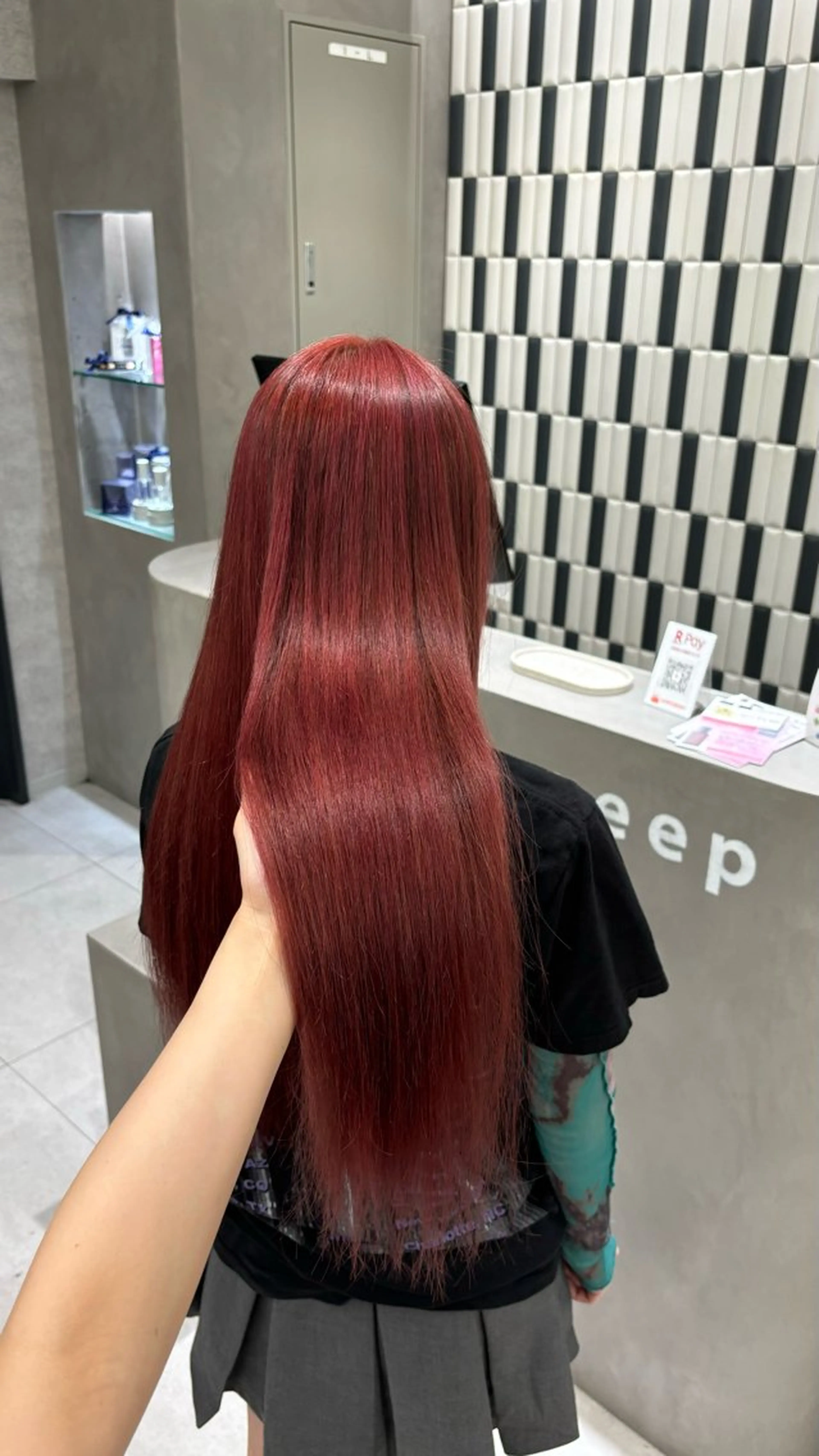 ロング カラー ヘアカラー トリートメント 望 吹のヘアスタイル