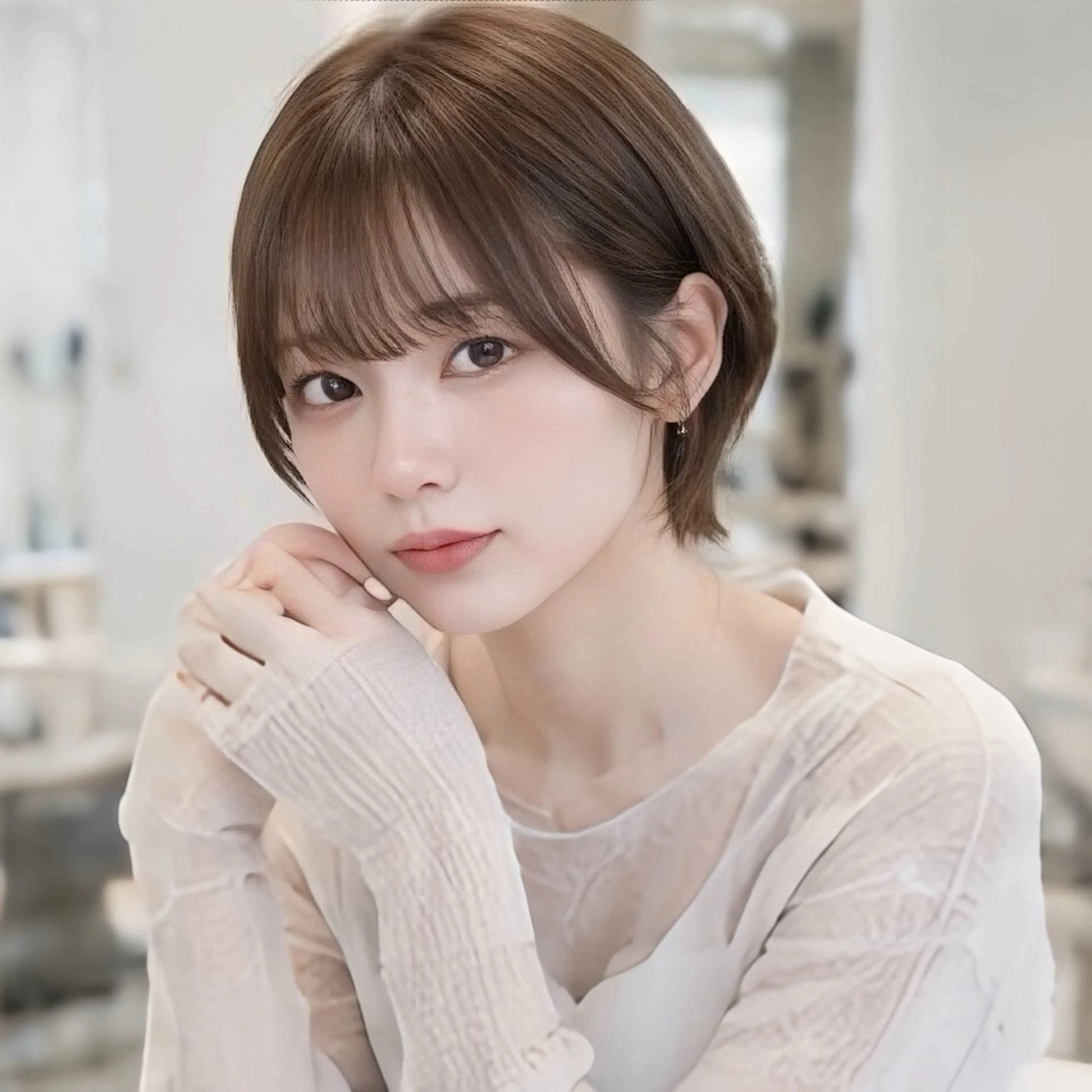 ミディアム カット トリートメント 🎀池袋🎀顔周り 💖🇰🇷おばかんのヘアスタイル