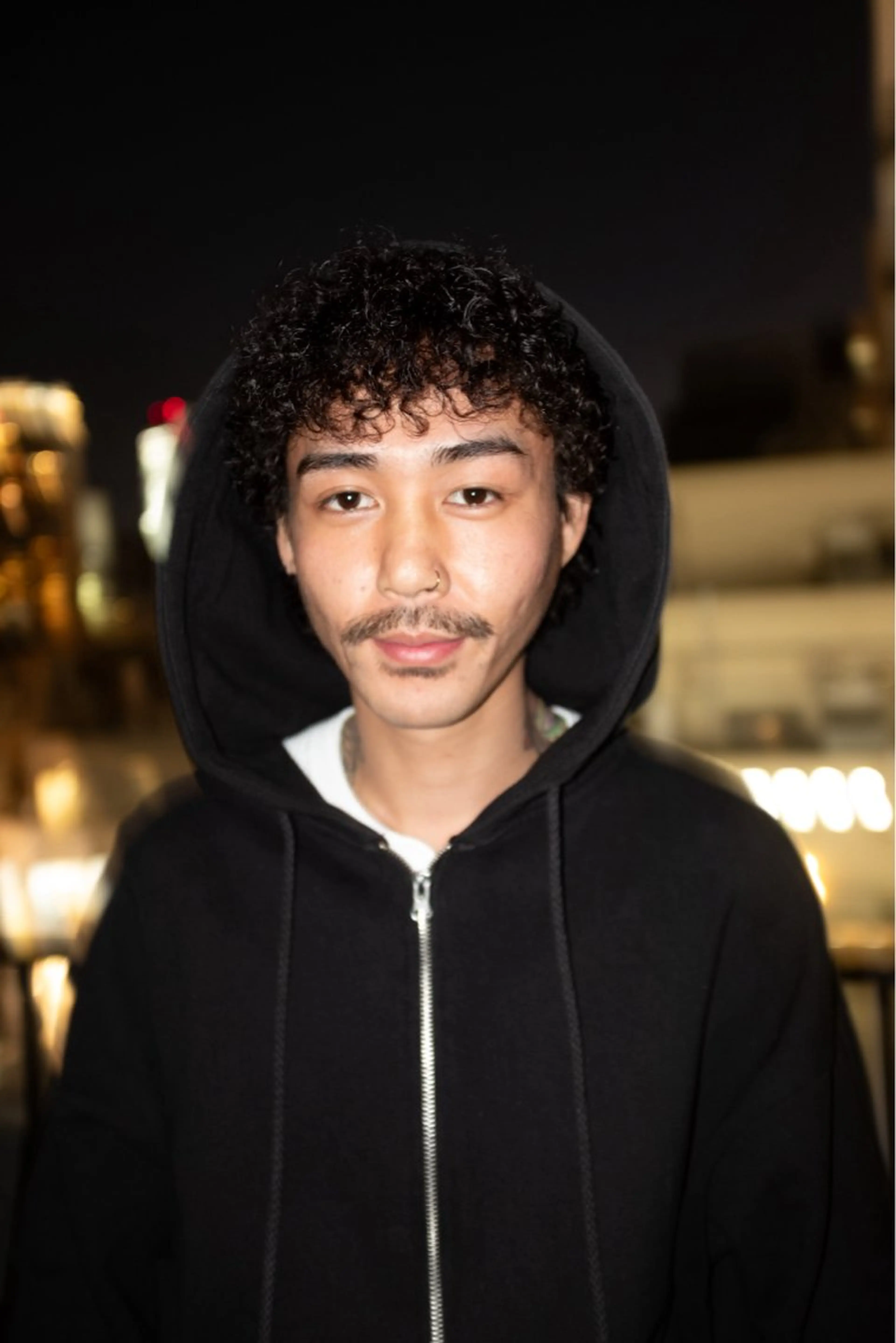 ミディアム パーマ メンズ カット パーマ ラフショートブリー チカラー⚡️リュウジのヘアスタイル