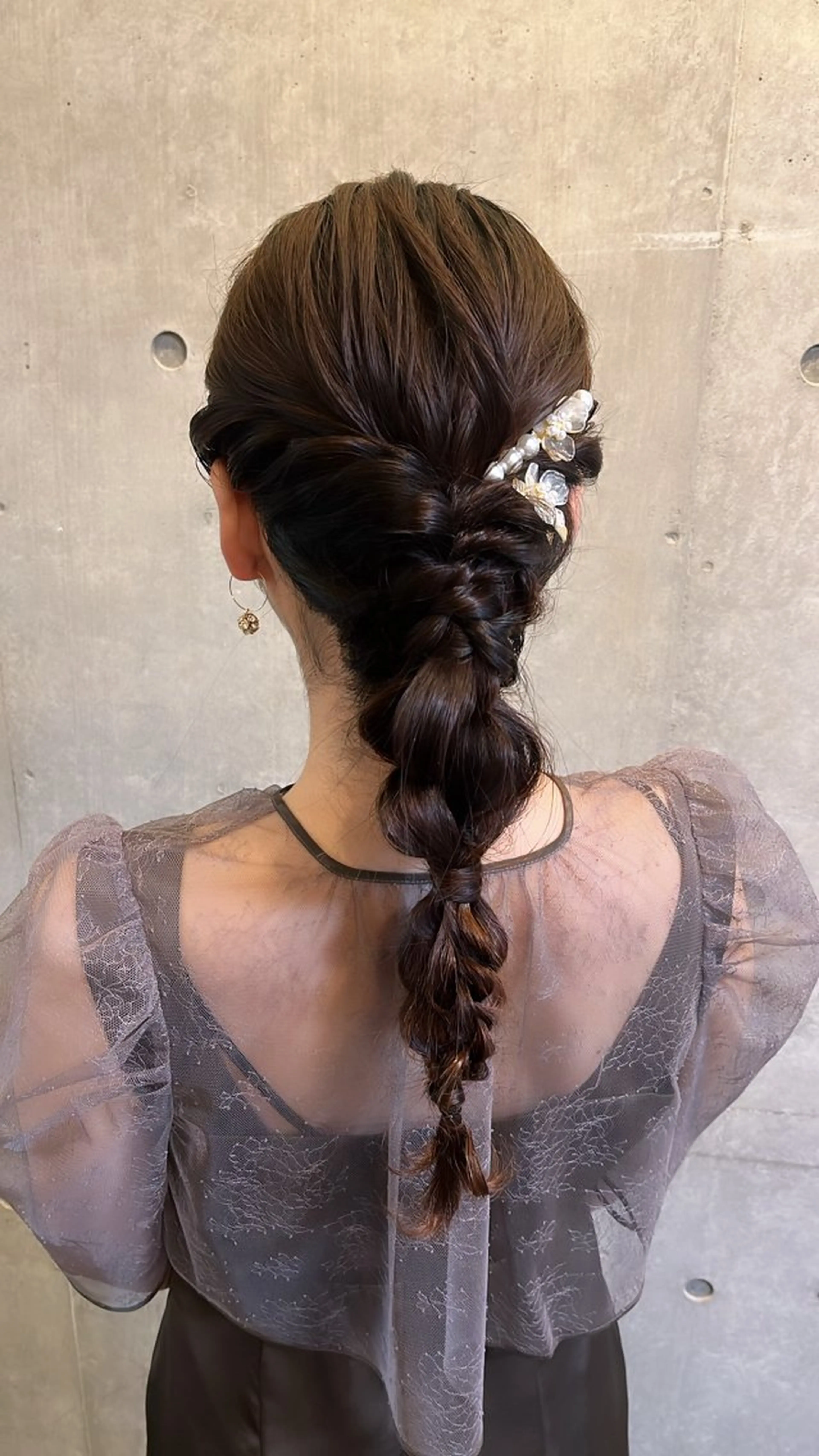 ミディアム ヘアアレンジ ヘアセット 15日🙆‍♀️ 💐🤍理保のヘアスタイル