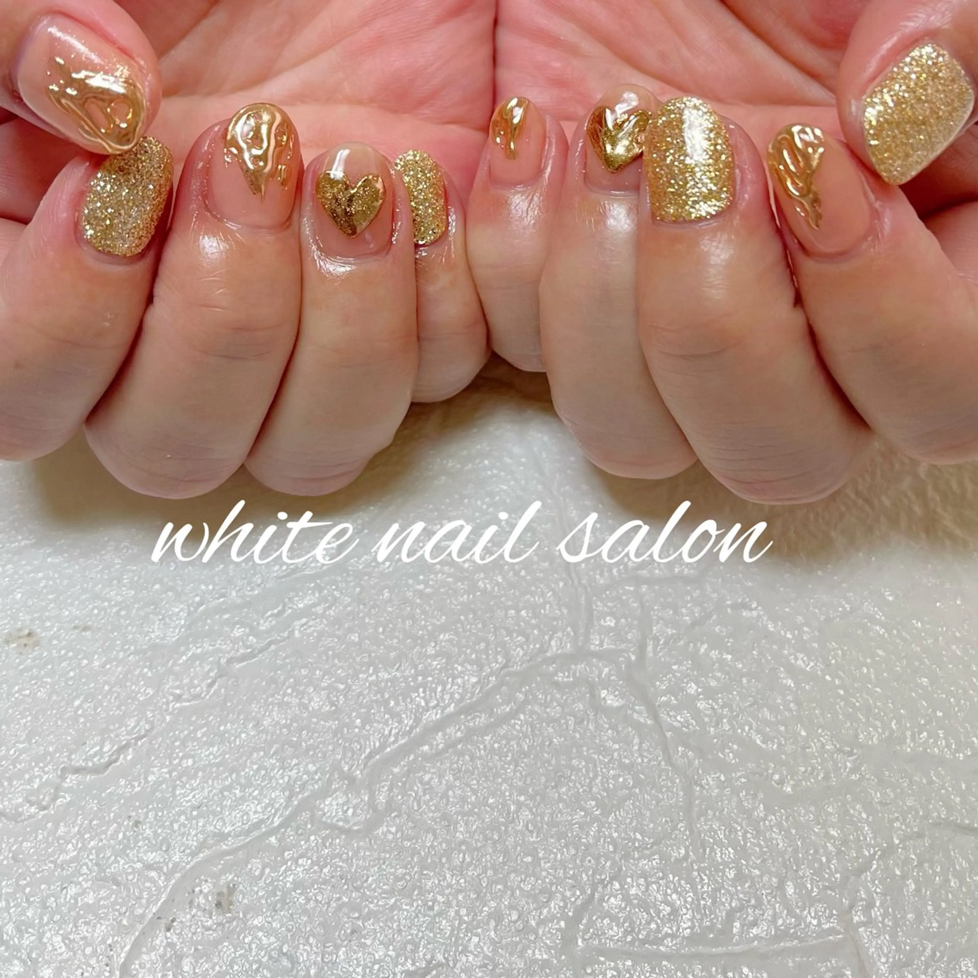 ネイル 持ち込み ハンドネイル white nail salonのネイルデザイン