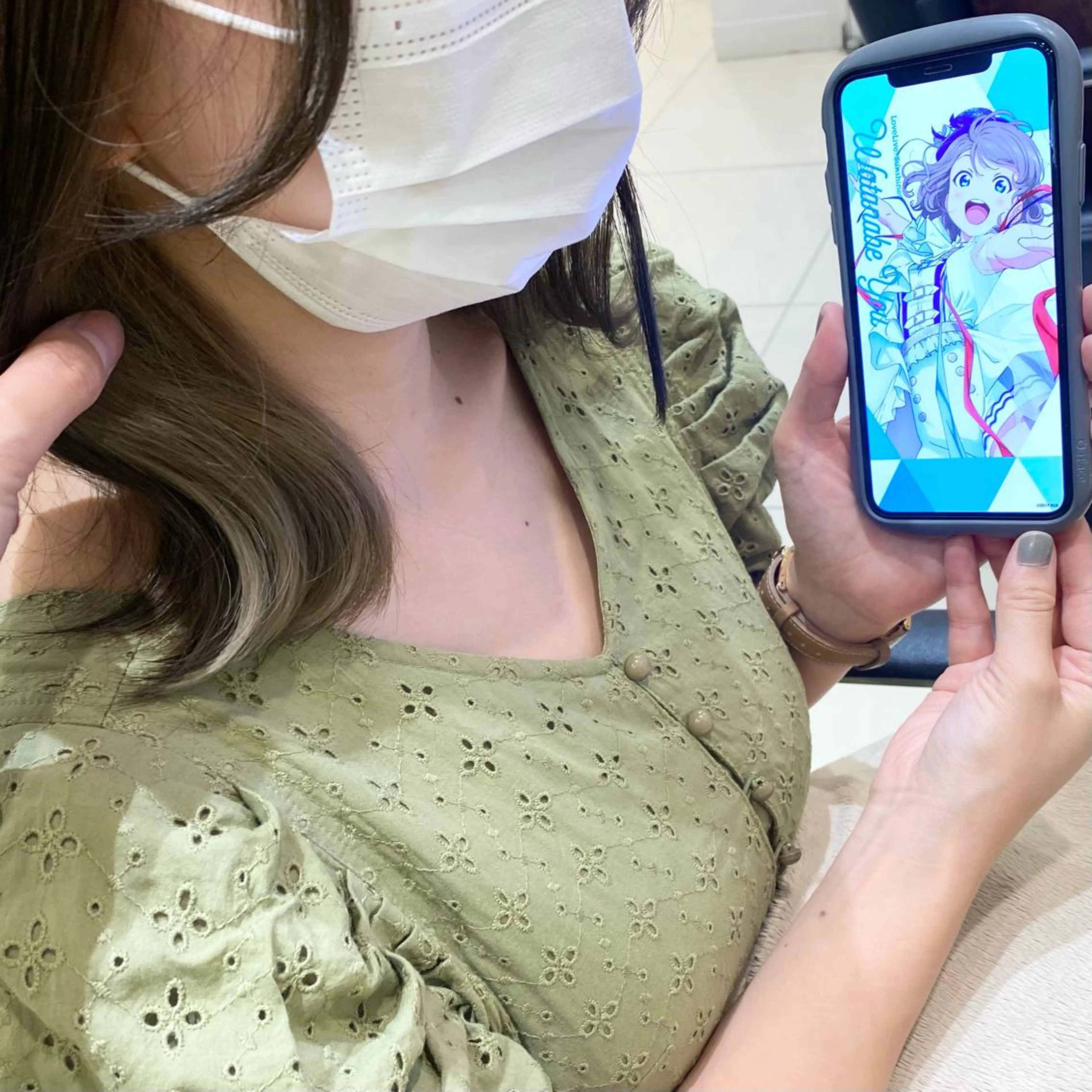 ミディアム equal銀座 黒田💚のヘアスタイル