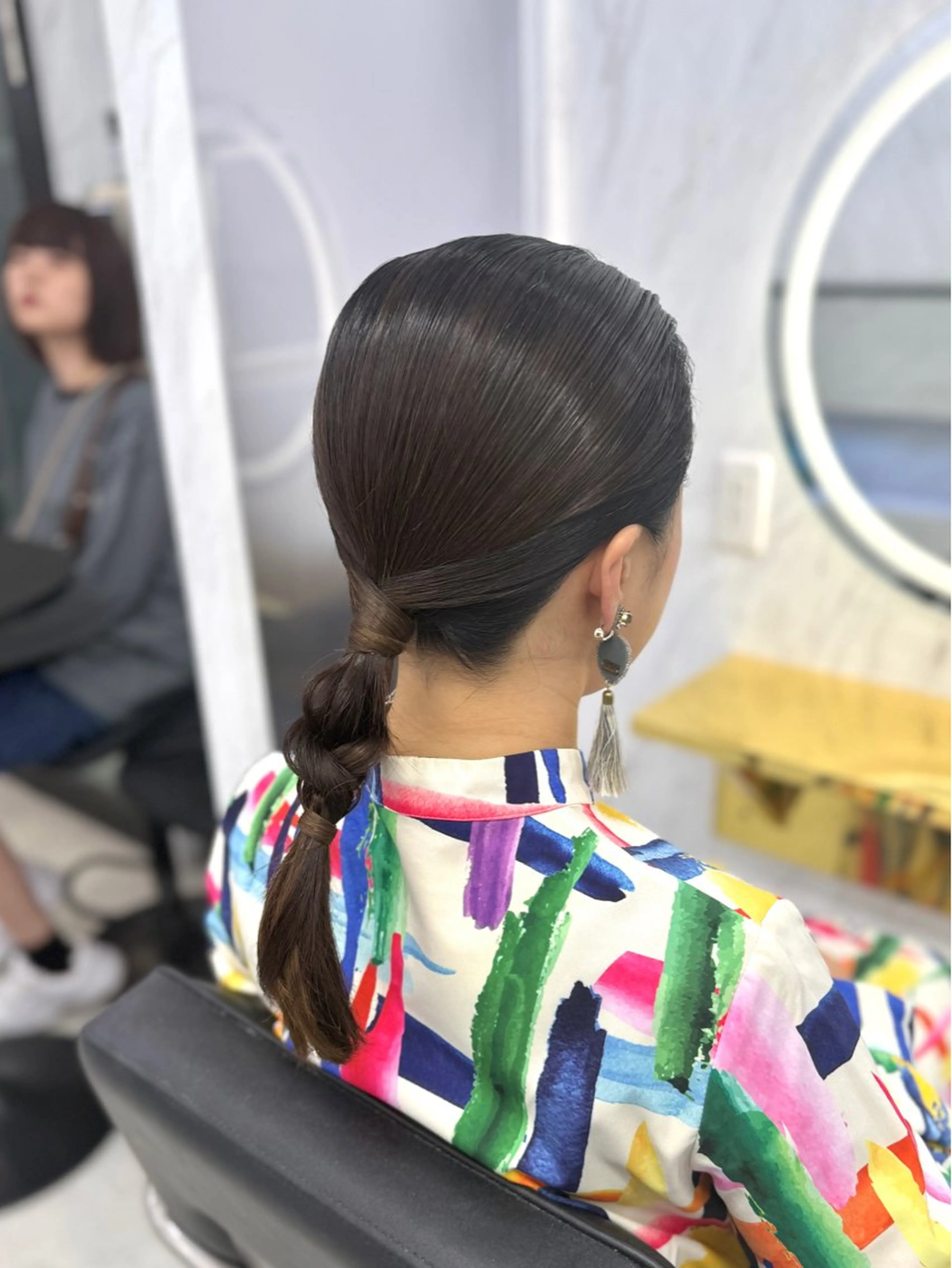 セミロング ヘアアレンジ エクステ🩵ブリーチ 韓国ヘア🩵KAEのヘアスタイル