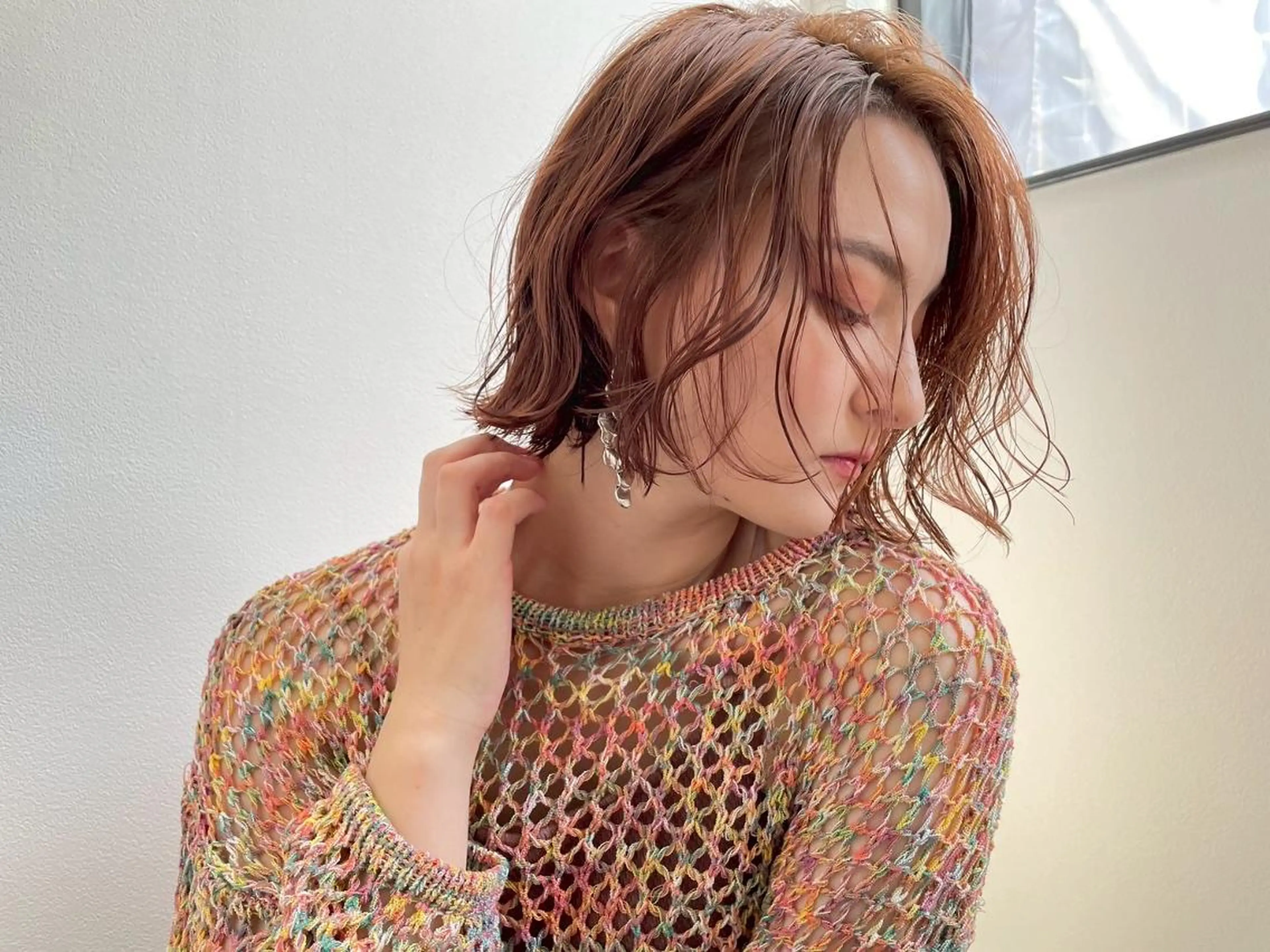 ミディアム カット ヘアカラー トリートメント Grand Link （グランリンク）のヘアスタイル