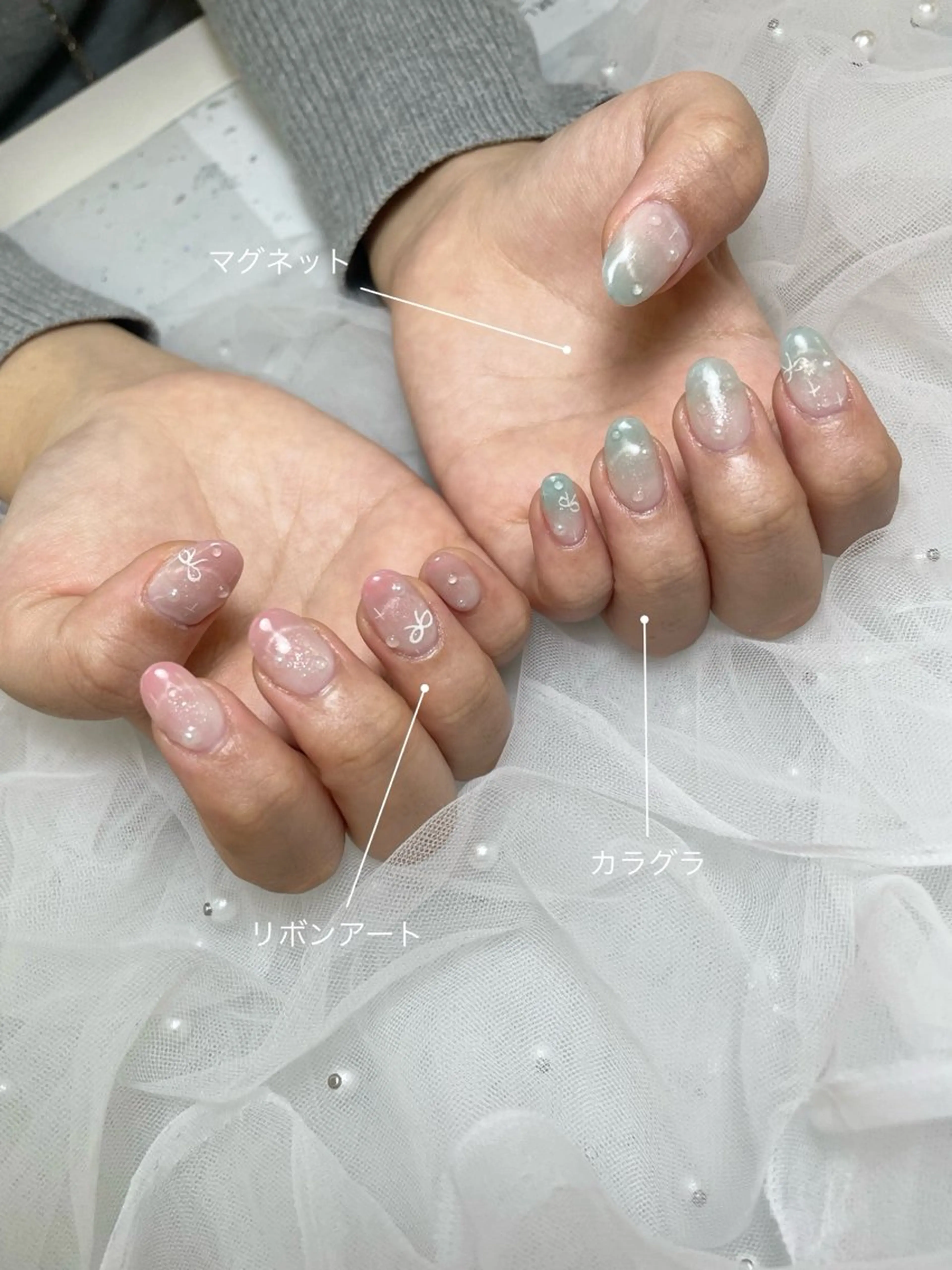 ネイル ハンドネイル S LOUNGE NAIL所属・パーツたくさん🍓 SUMIのネイルデザイン