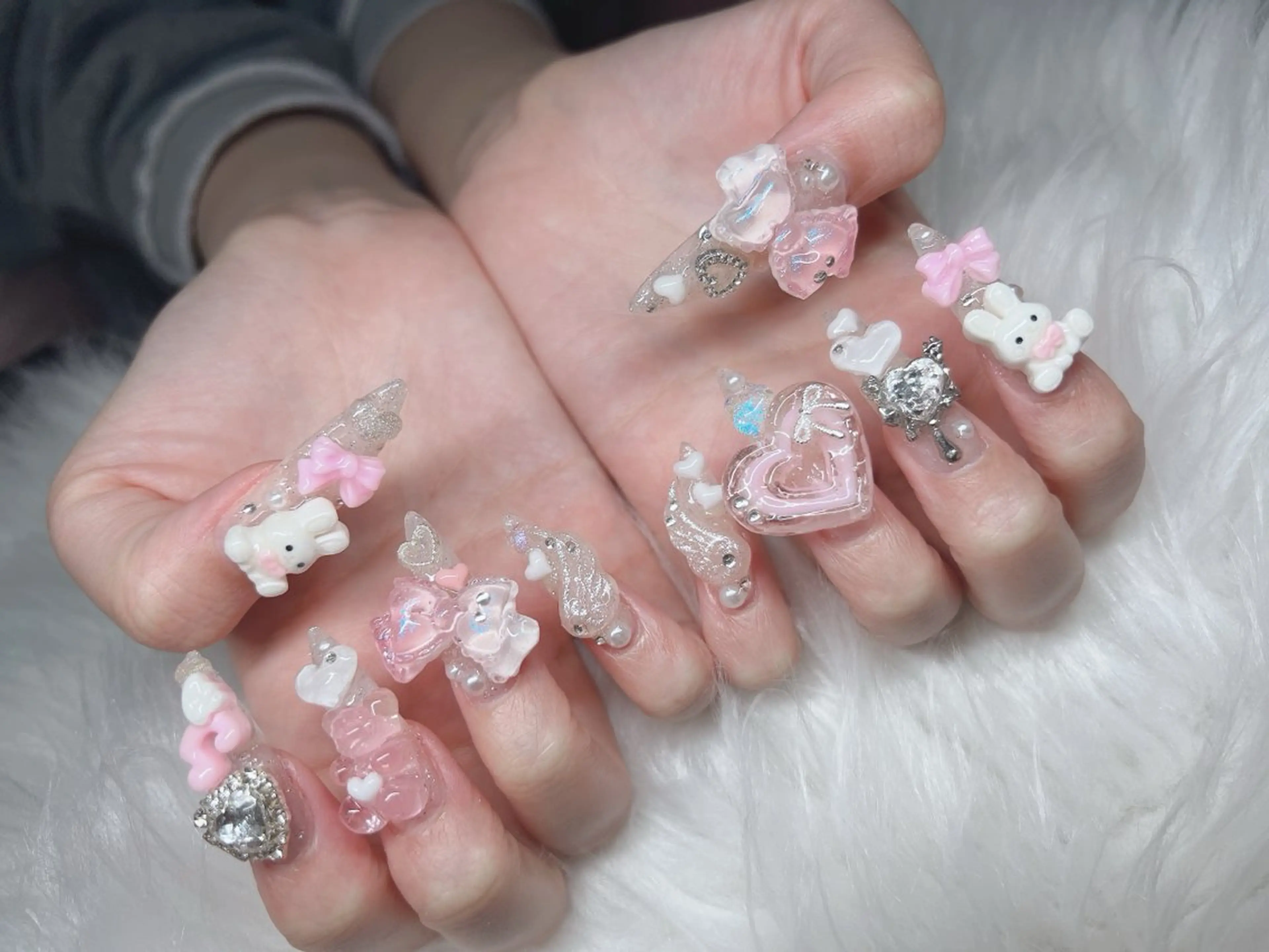ネイル ハンドネイル Lee Nails チップ長さだし専門店のネイルデザイン