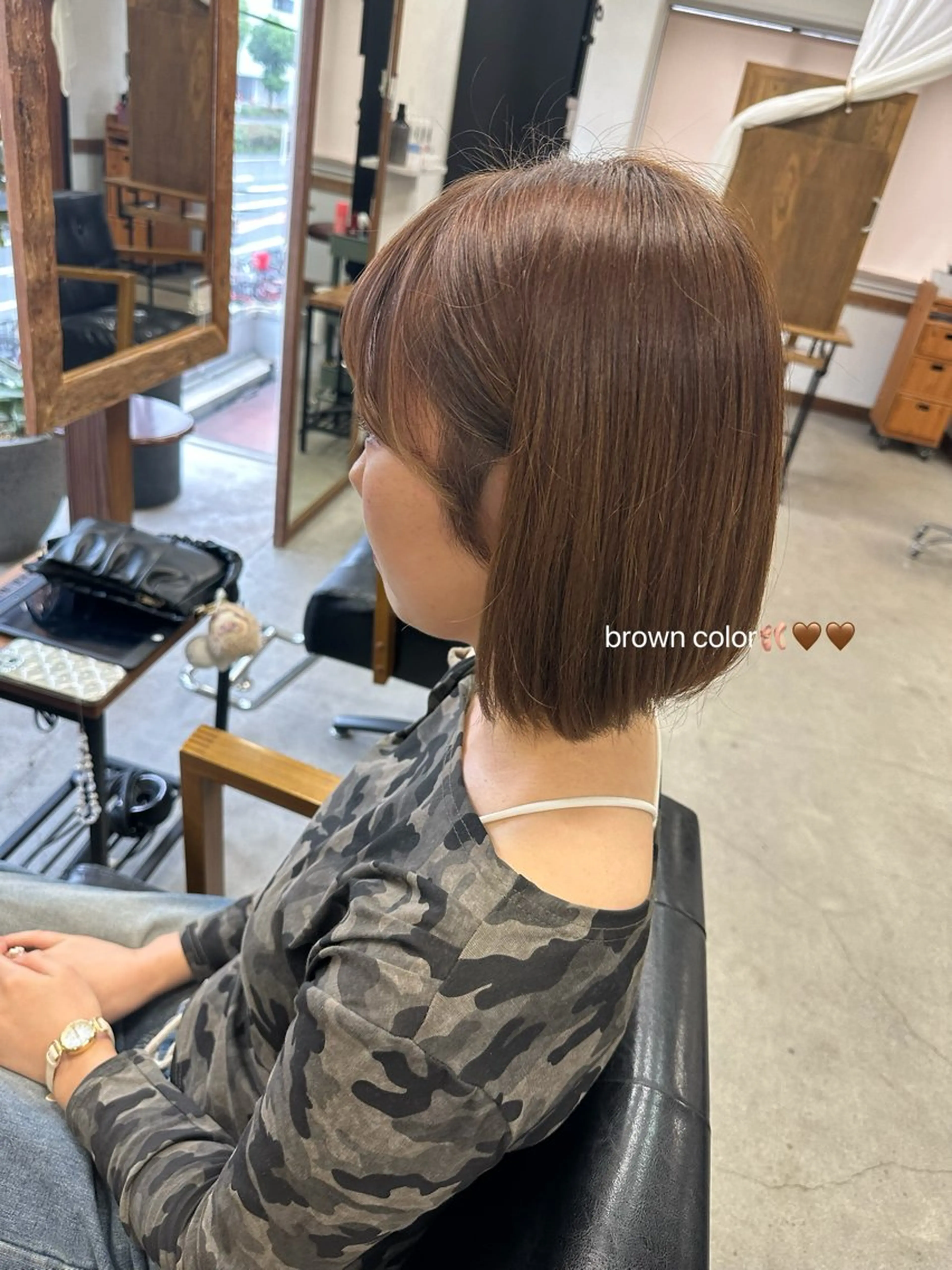 ショート カラー ブラウンカラー Nao🌷🌷 モデル様募集中のヘアスタイル