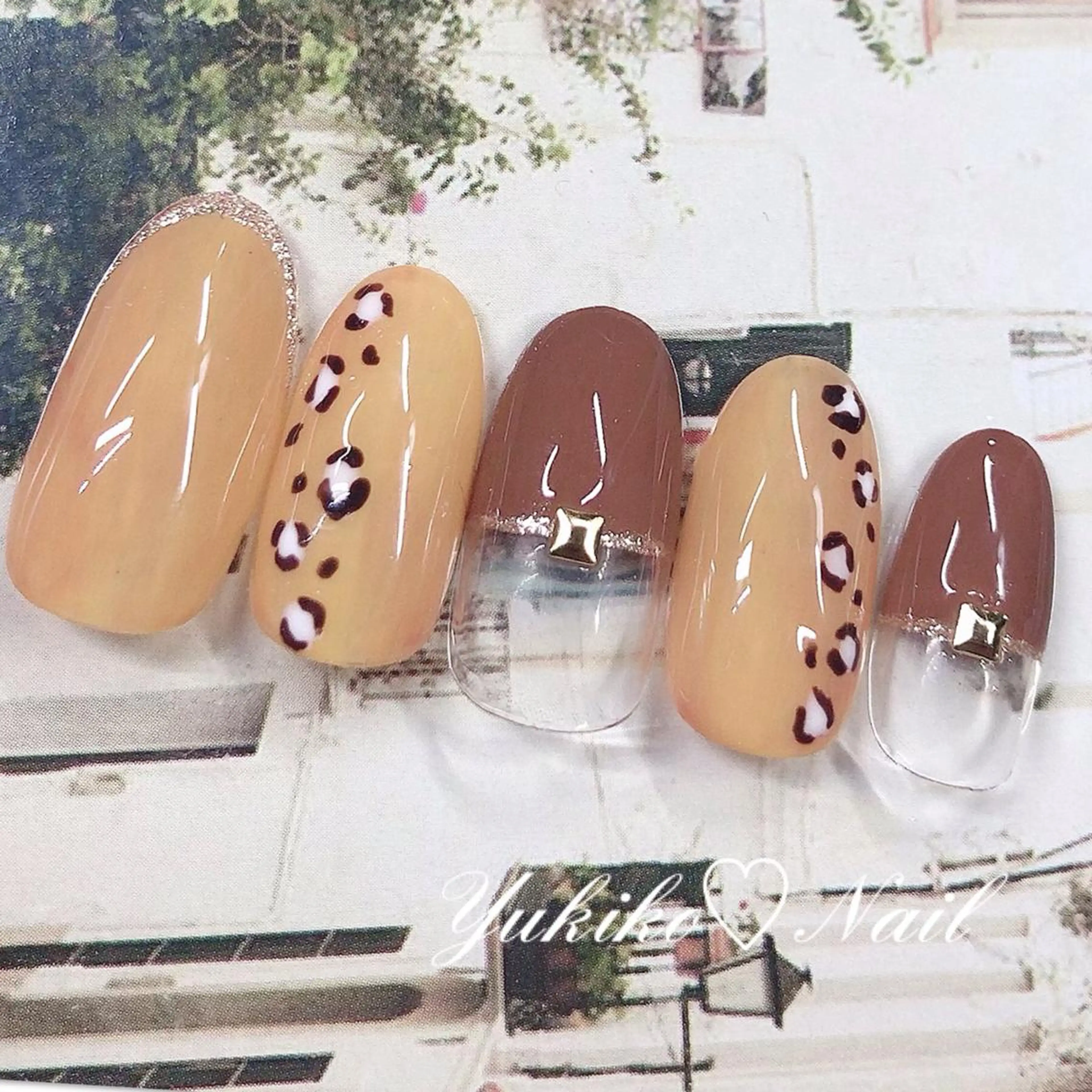 ネイル アニマル柄 ハンドネイル ユキコ ネイルのネイルデザイン