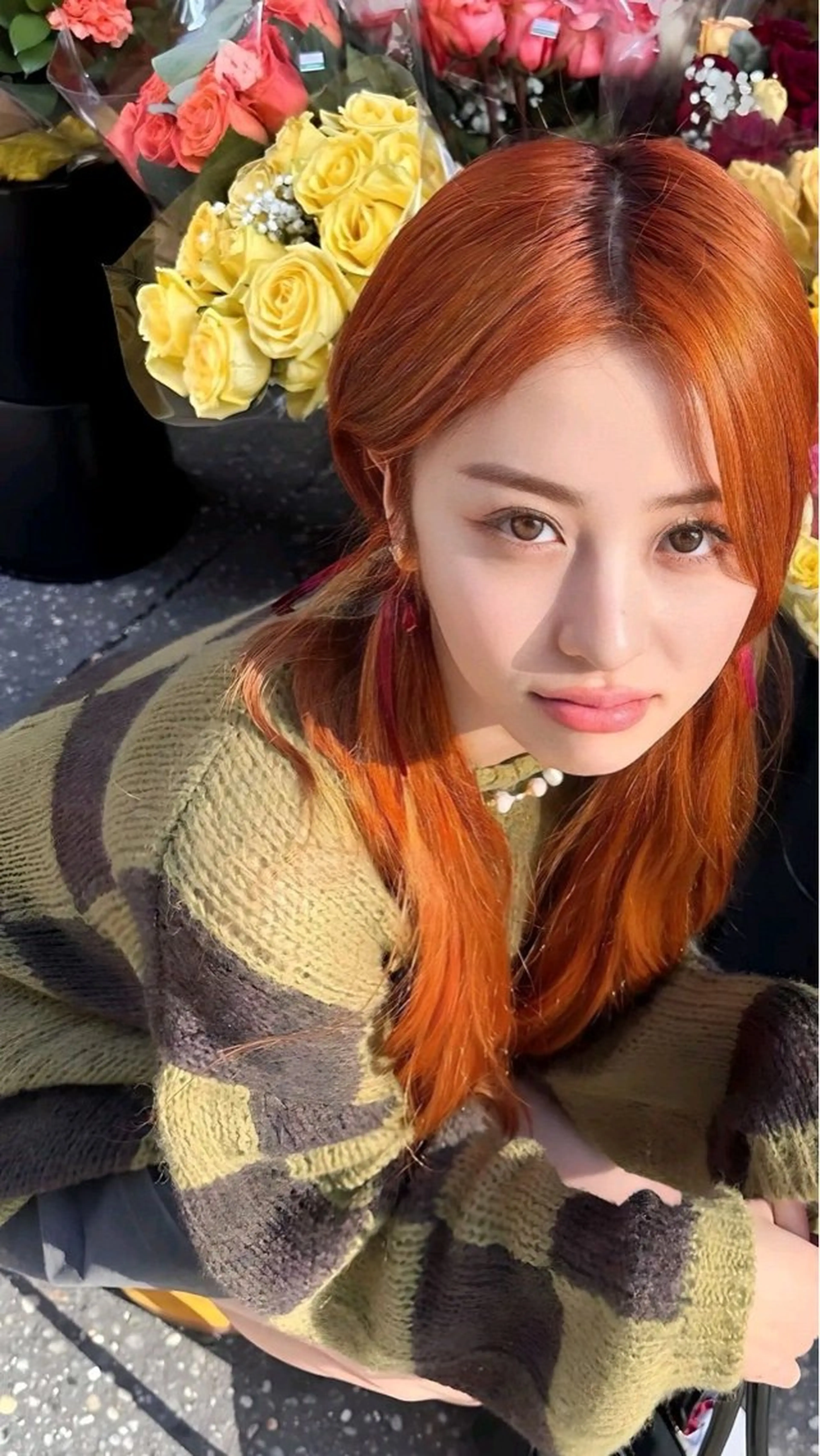 ミディアム カラー 原宿/韓国ボブ /くびれボブ/優希のヘアスタイル