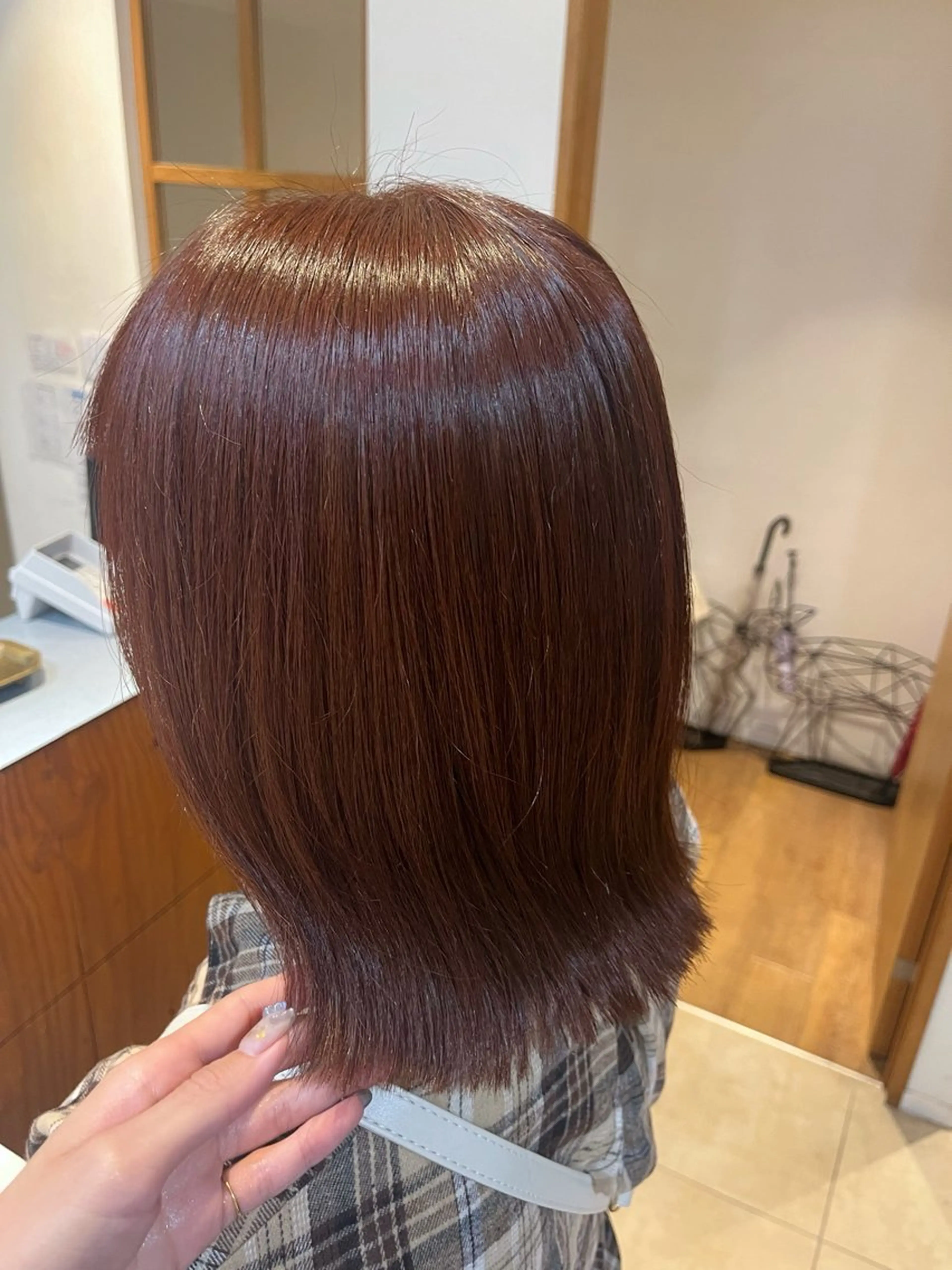 ミディアム カット ヘアカラー 奥山 沙季(大井町)のヘアスタイル