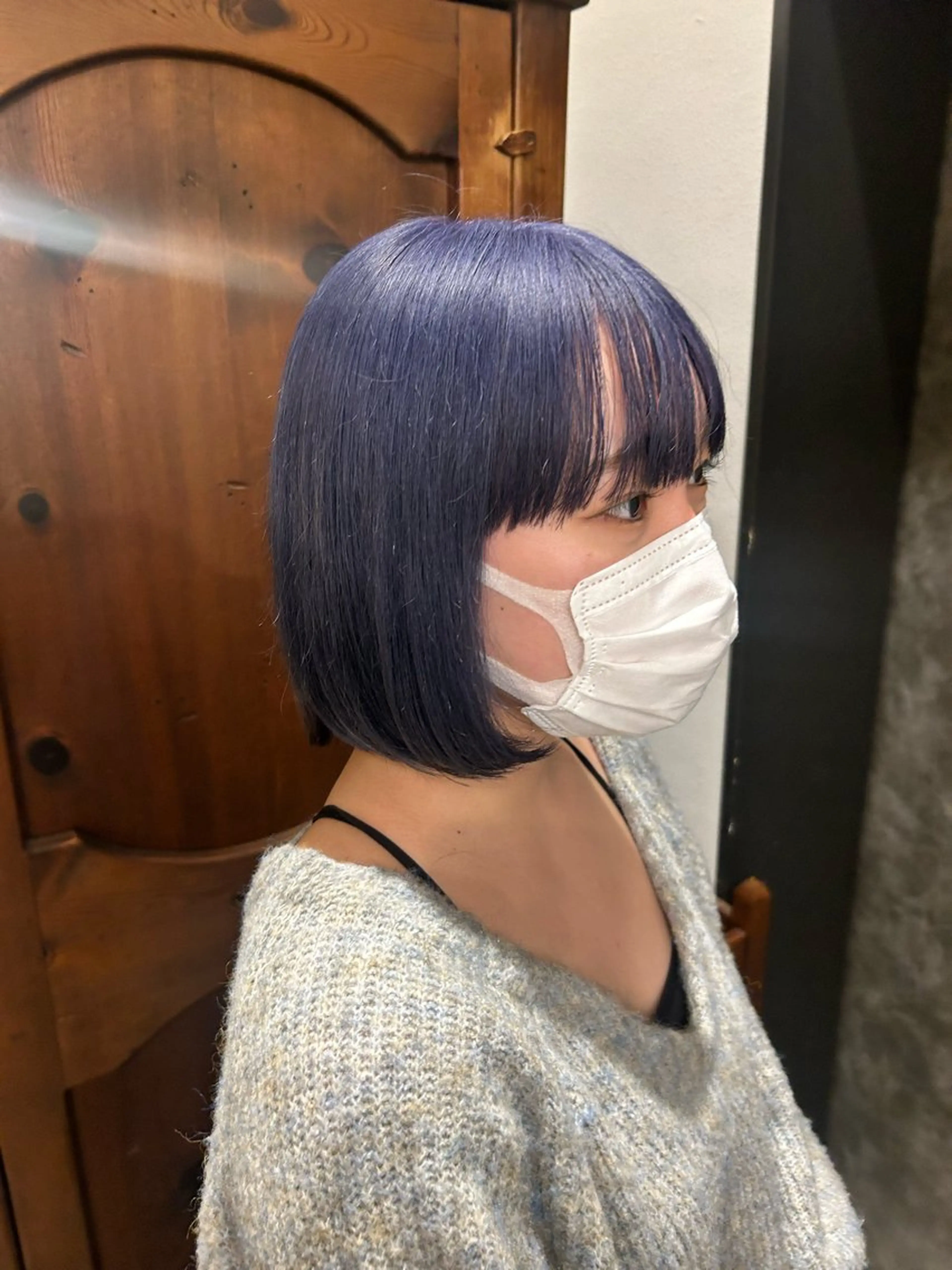 ミディアム カラー ショート/ウルフ ハイトーン/カイセイのヘアスタイル