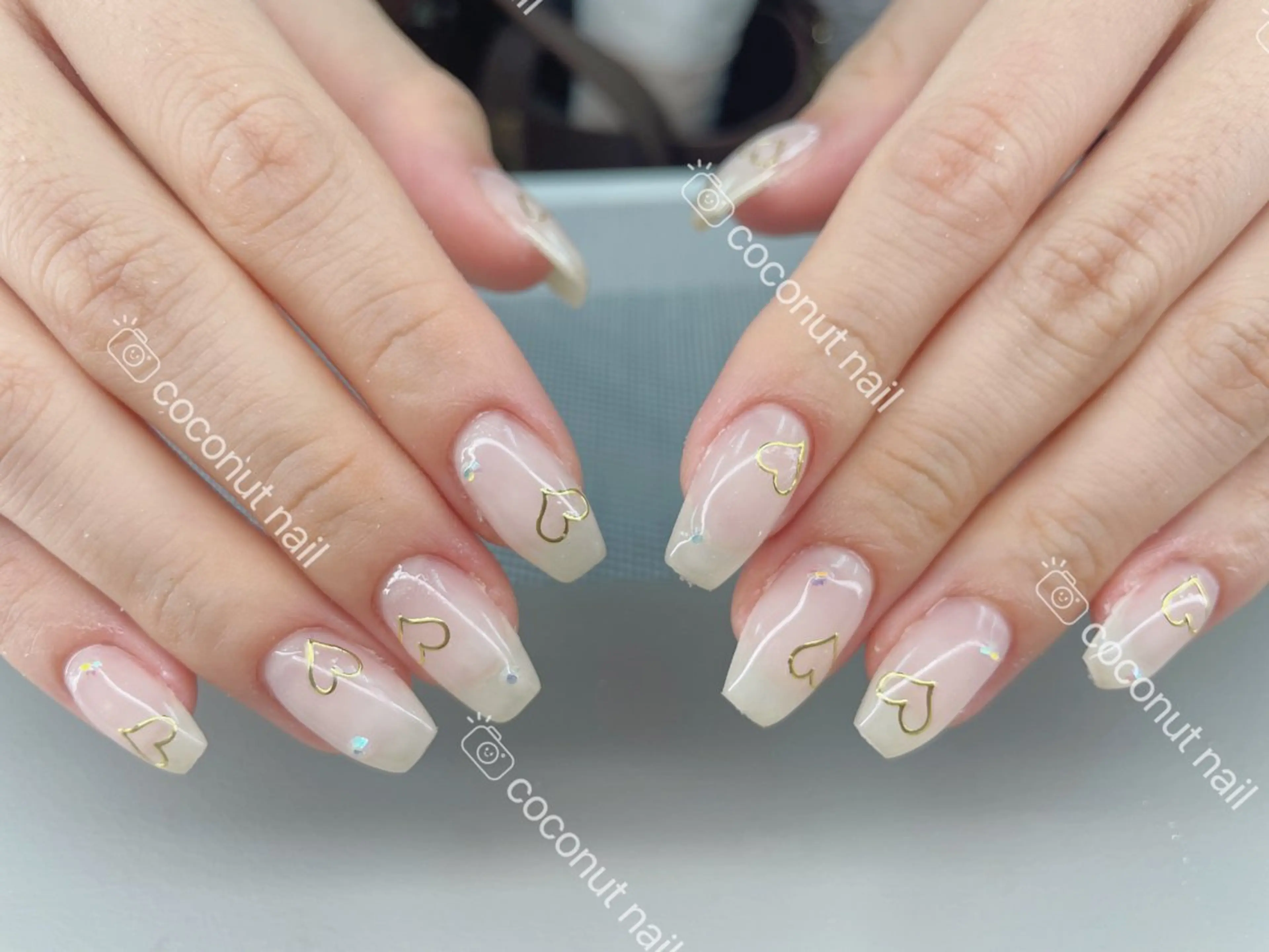 ネイル ハンドネイル 神田 ココナッツのネイルデザイン