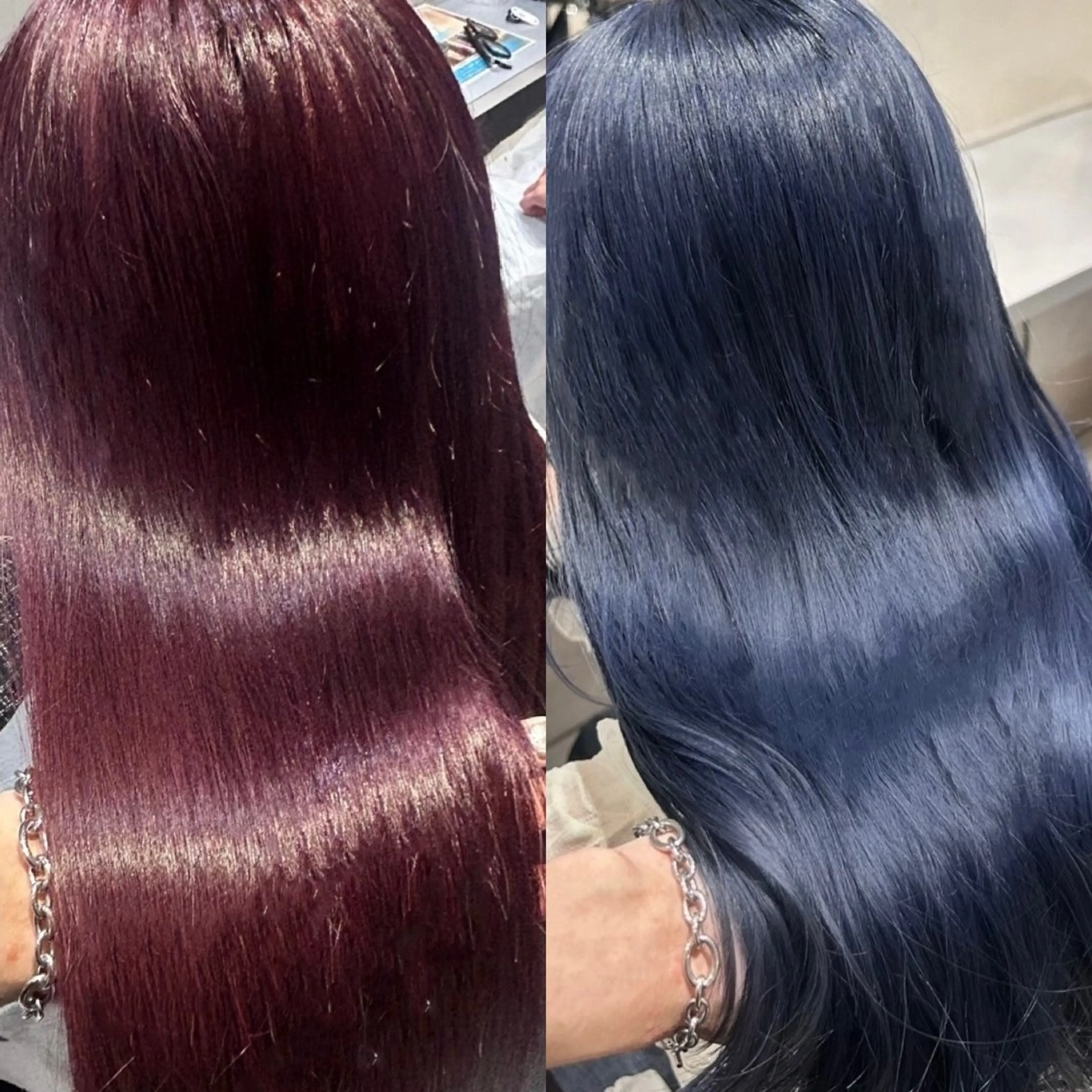 ロング カラー ヘアカラー トリートメント 艶髪×透明感カラー ののかのヘアスタイル