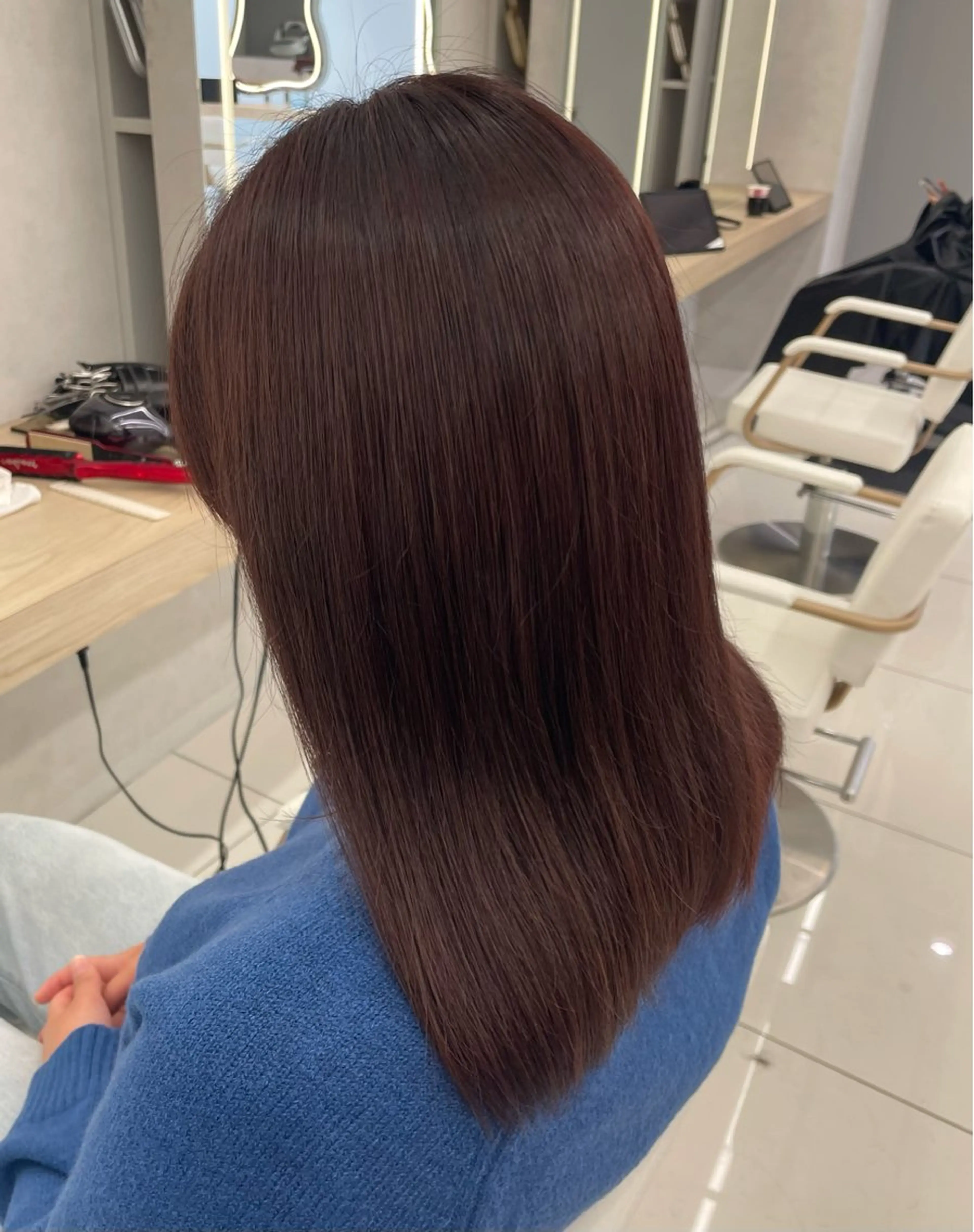 セミロング 🔮韓国スタイル/艶 カラー/あやか🔮のヘアスタイル