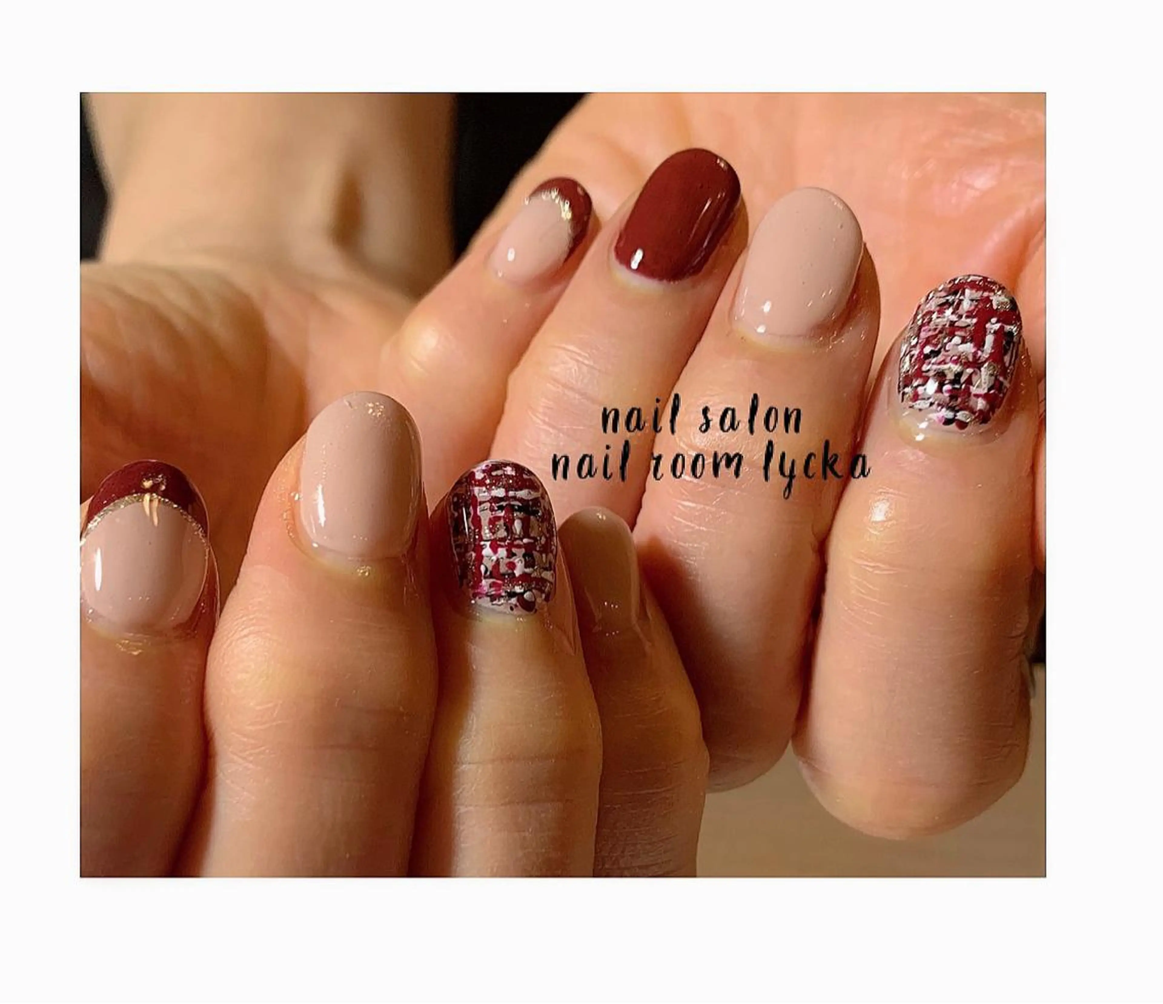 ネイル ジェルネイル パラジェル 冬ネイル ﾈｲﾙﾙｰﾑﾘｯｶ 𝐦𝐚𝐲𝐮のネイルデザイン