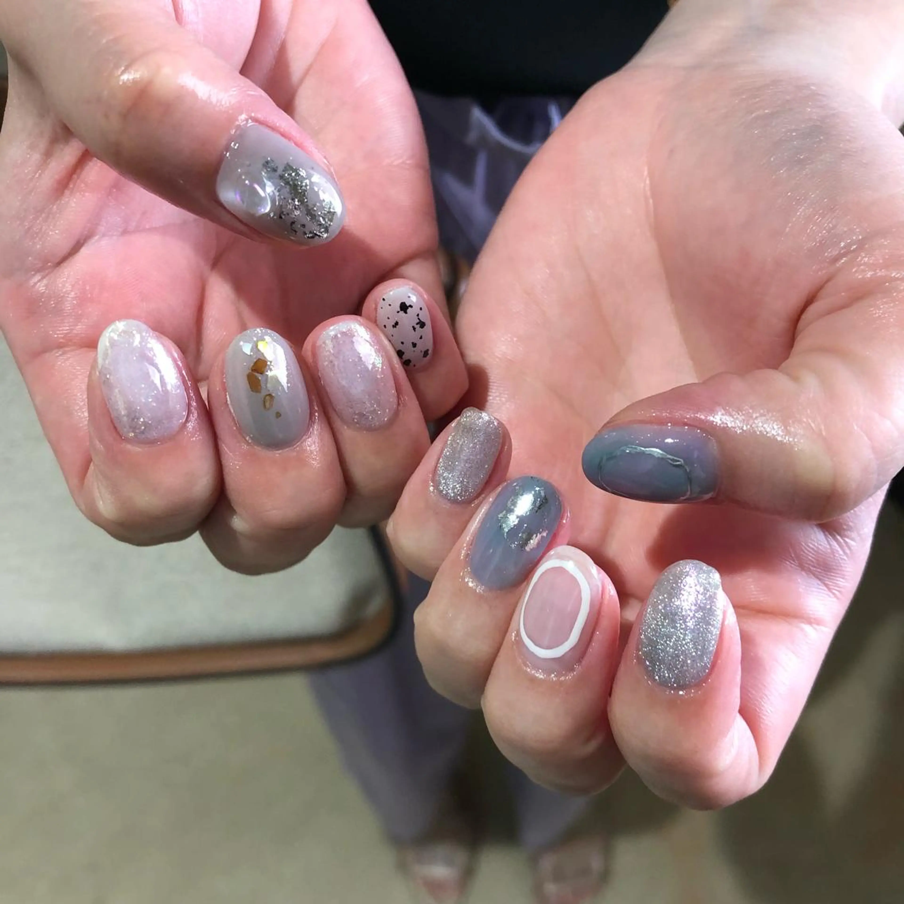 ネイル パラあり！フィルイン 美フォルムのネイルデザイン