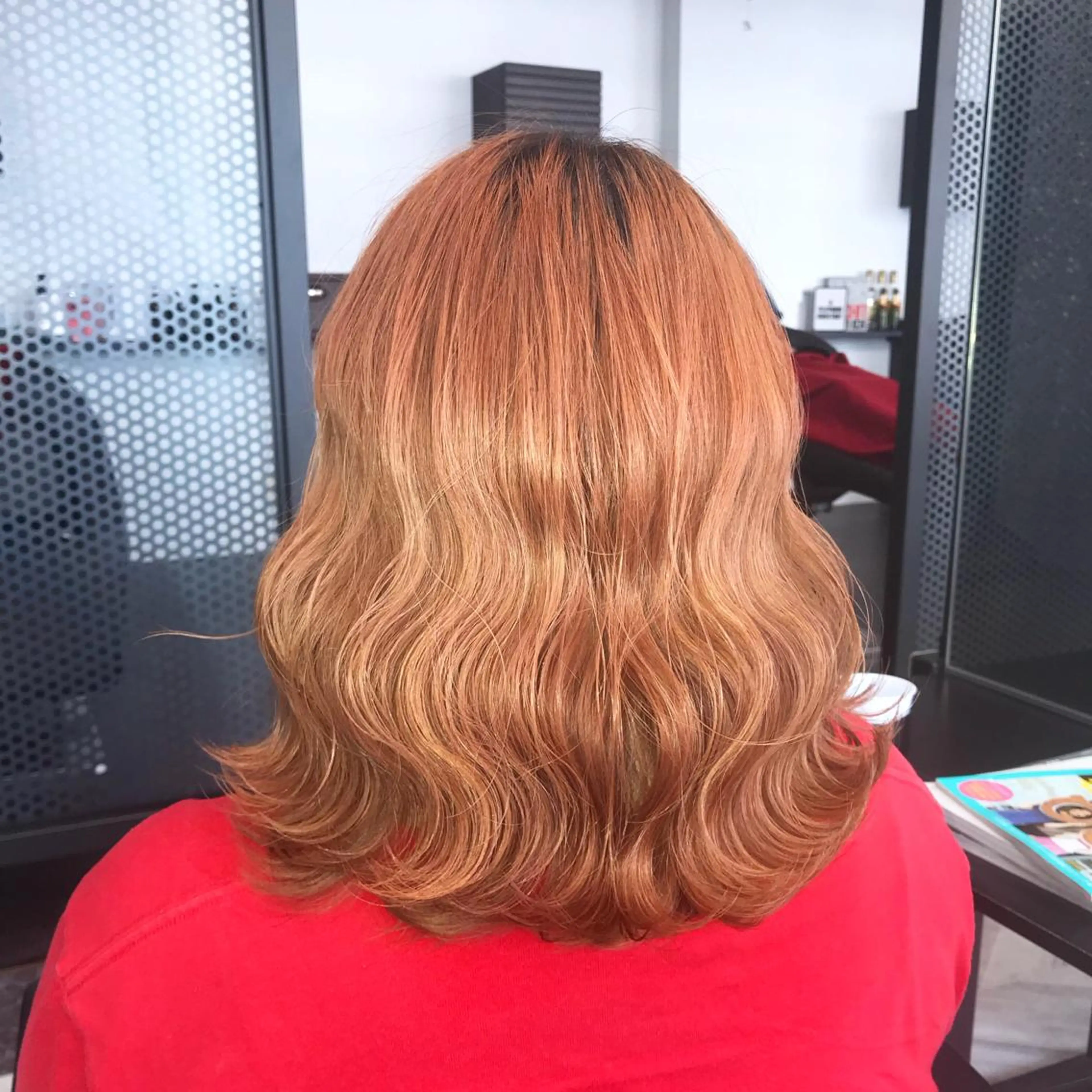 ミディアム カラー オレンジ ヘアカラー トリートメント 🌹 AKARI  🌹のヘアスタイル