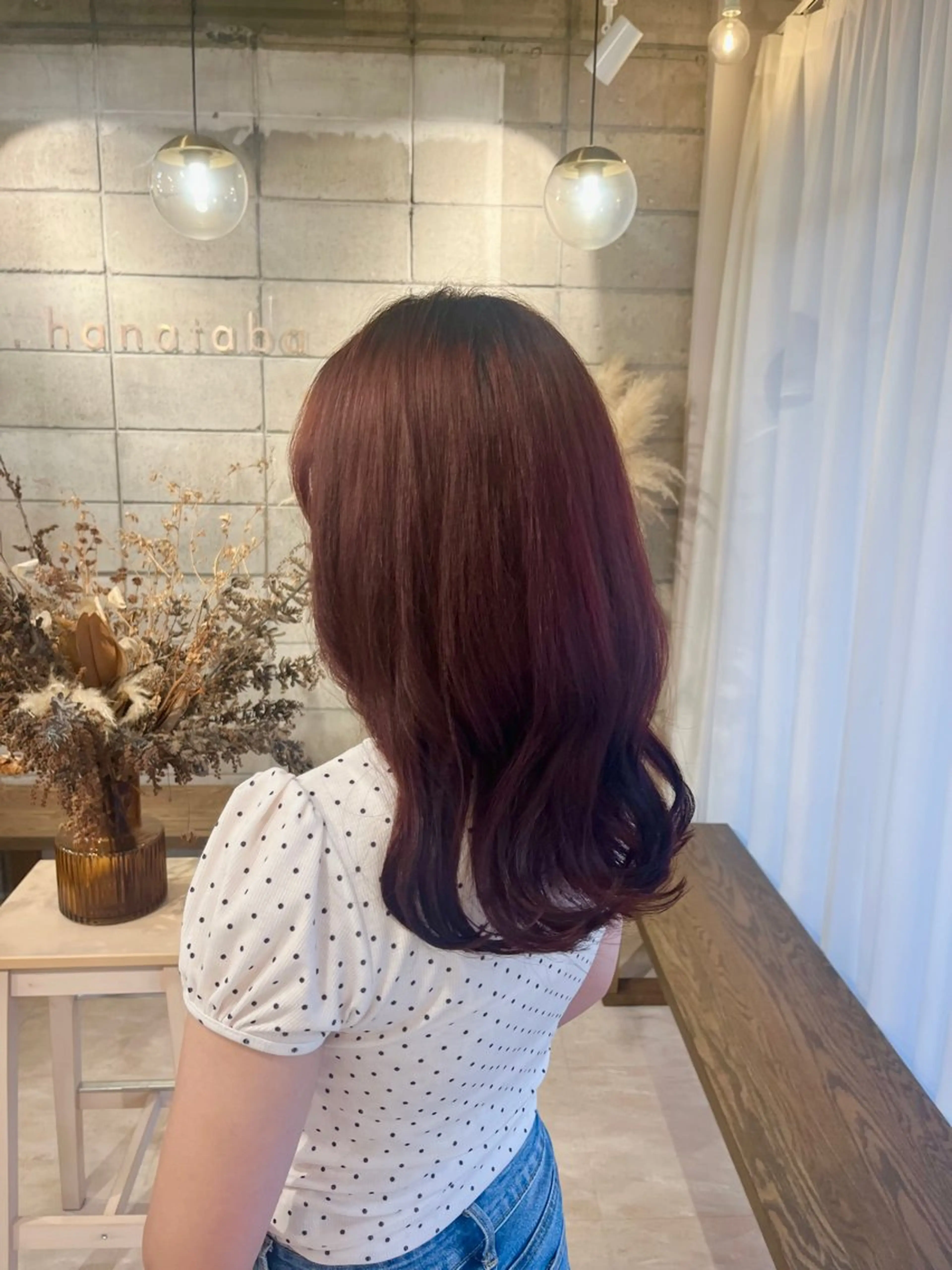セミロング カット ヘアカラー トリートメント 椙山 沙南子のヘアスタイル