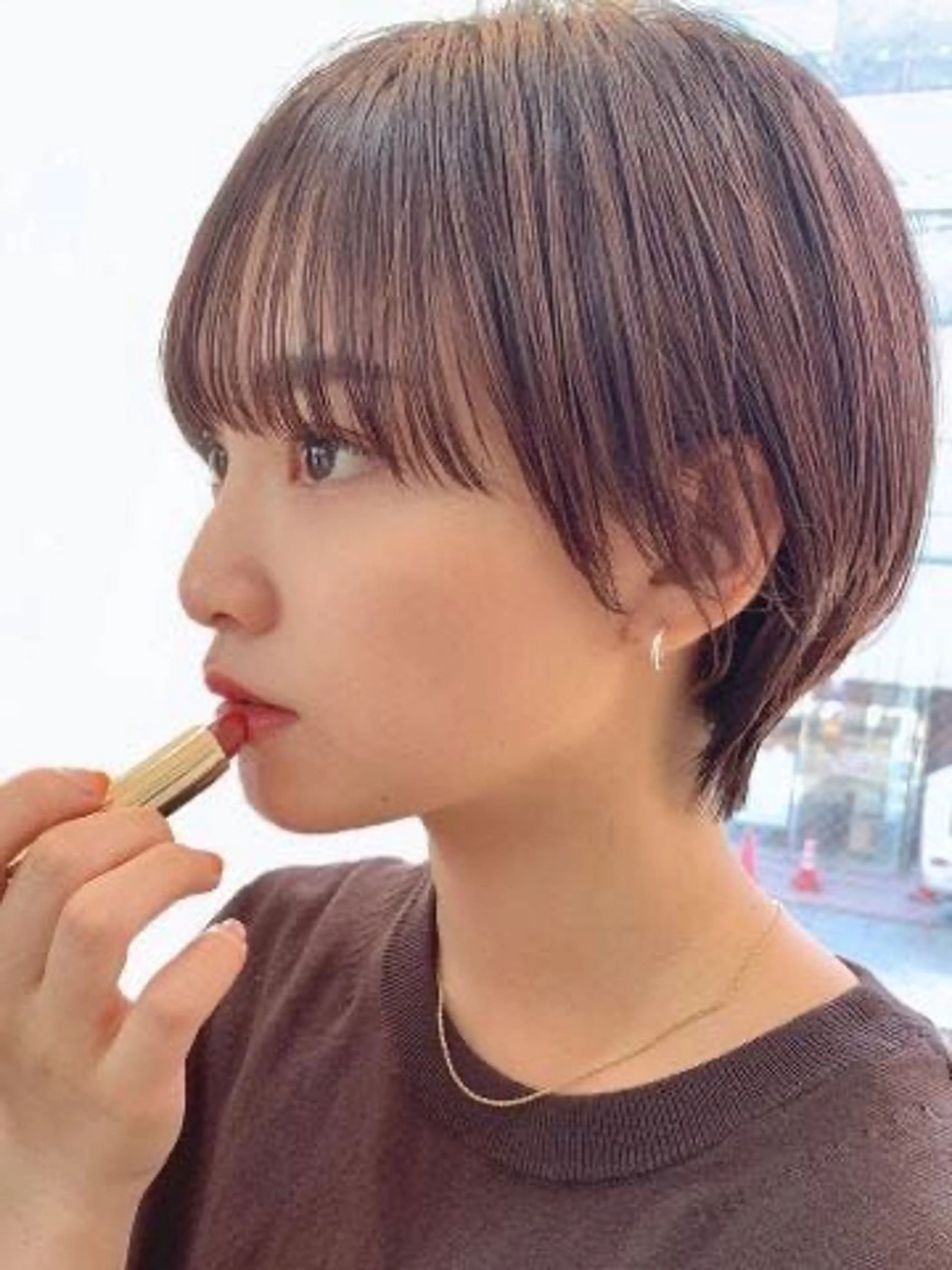 ショート お顔まわりカット たなかちなみ🦤♡のヘアスタイル