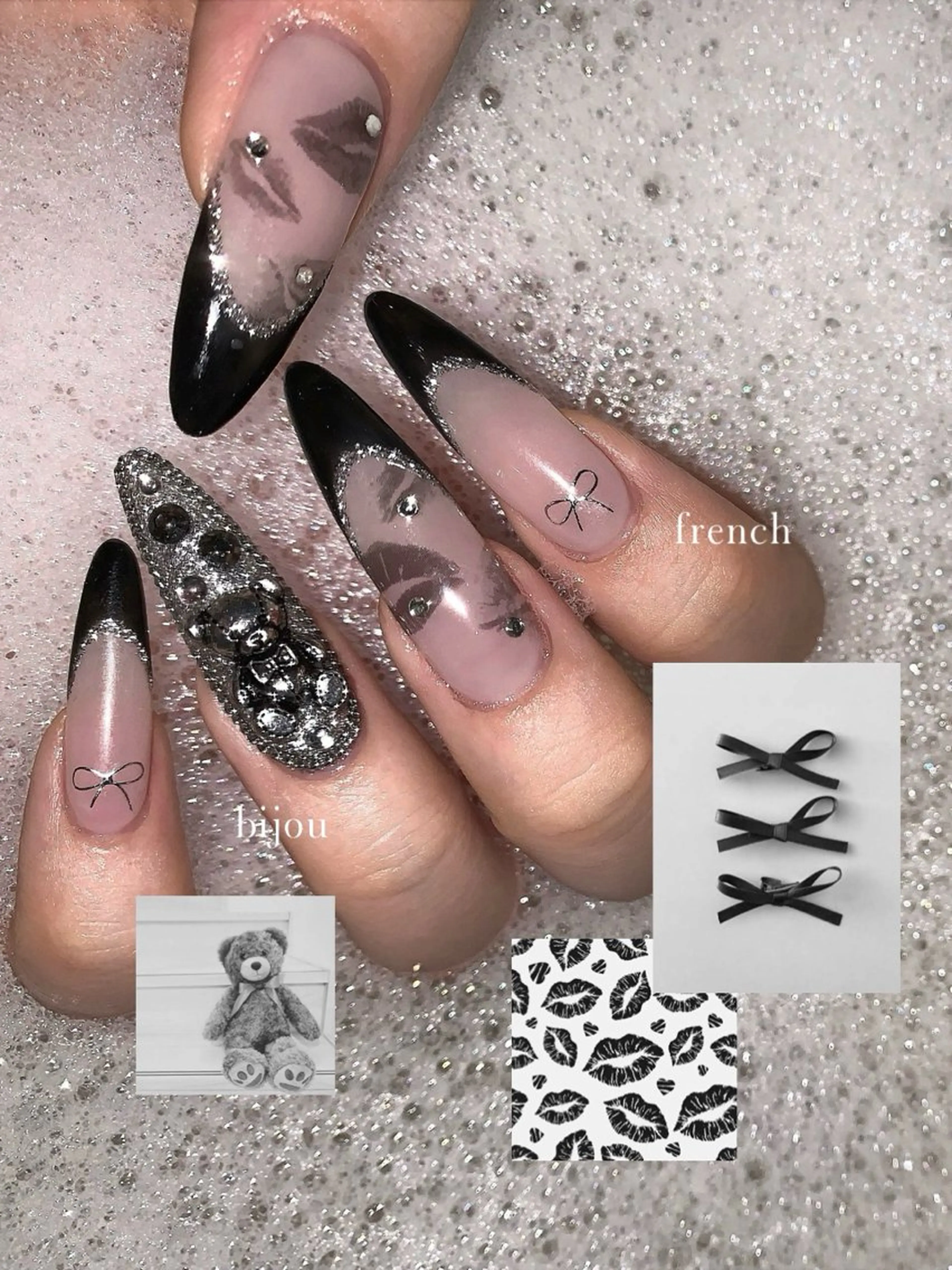 ネイル ハンドネイル Maho🦋 ワンホン／韓国ネイルのネイルデザイン