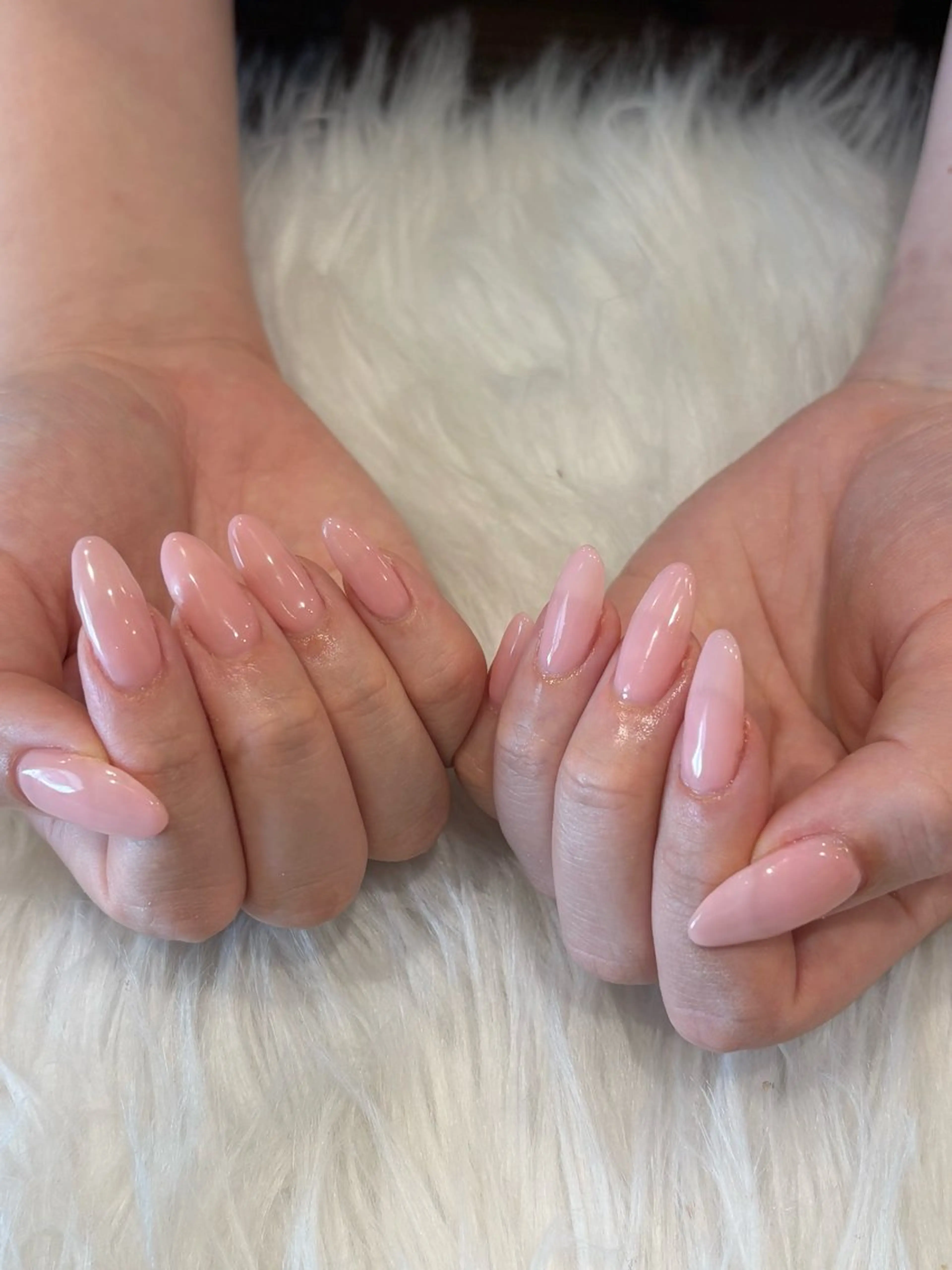 ネイル ロングネイル ワンカラーネイル シンプルネイル ハンドネイル Nobody_ AikAのネイルデザイン