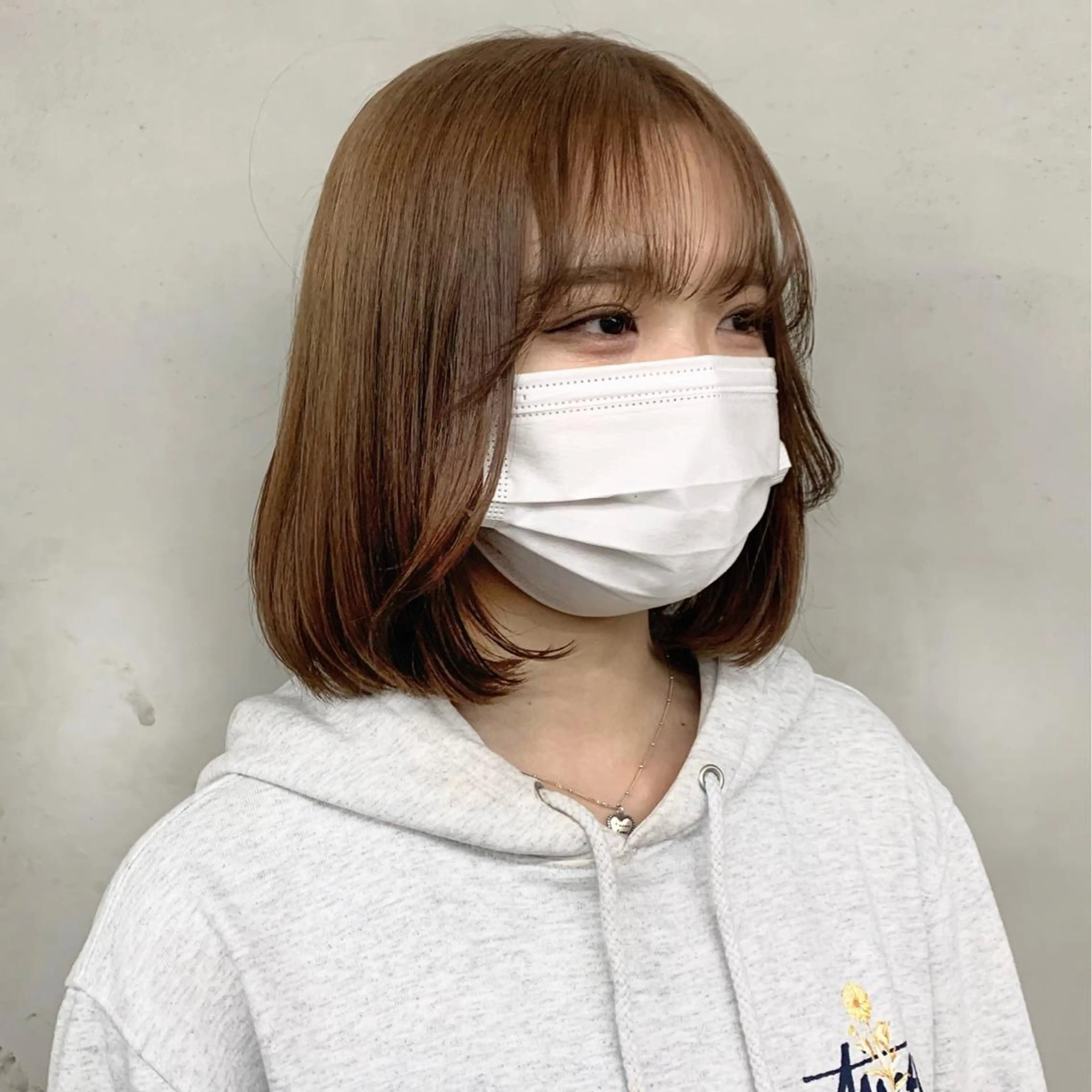 ミディアム カラー カット ヘアカラー トリートメント 赤みゼロ/透明感 カラー🌿KANTAのヘアスタイル