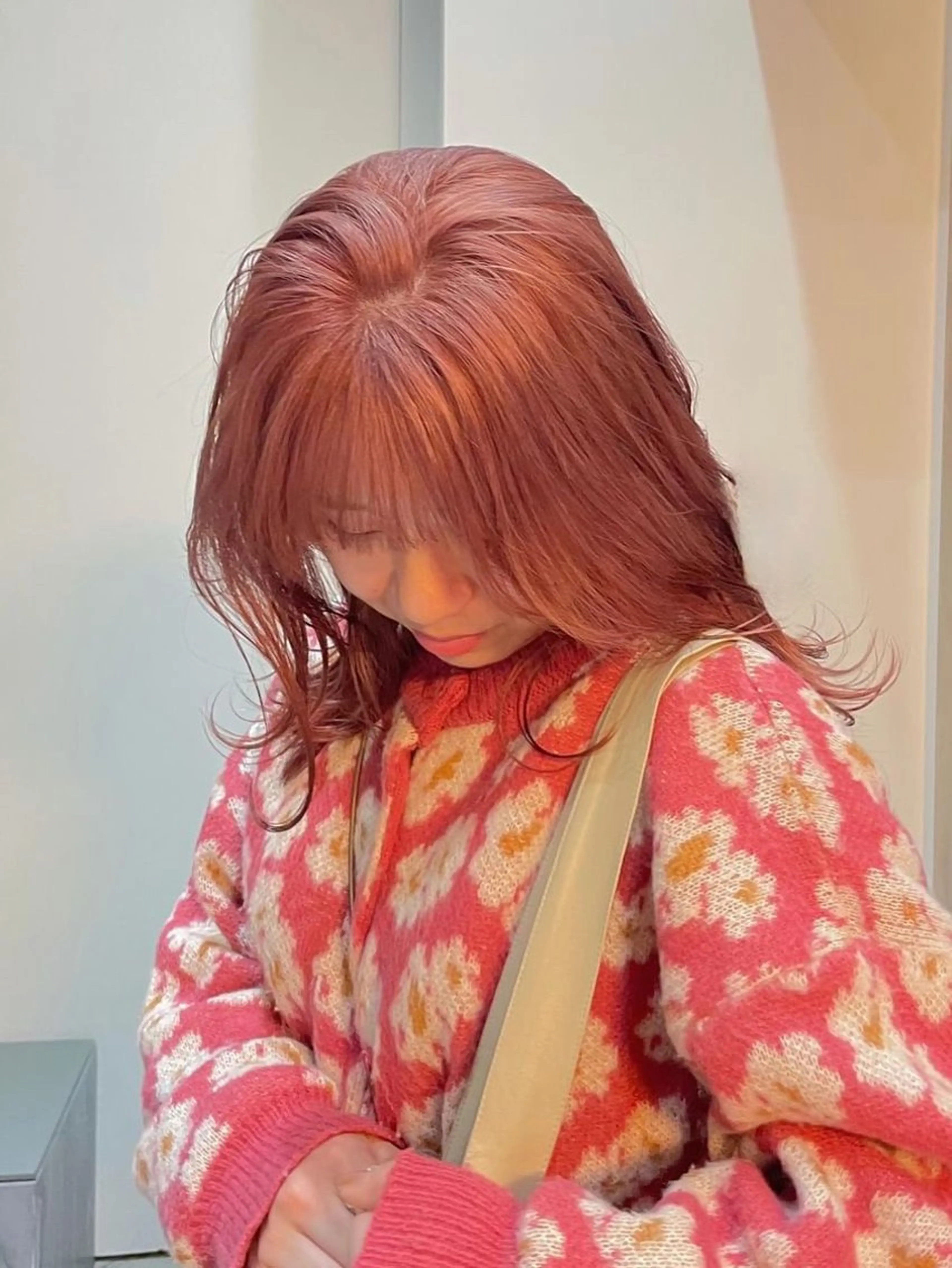 セミロング 髪質改善 ヘアカラー ♥️透明感×抜け感 ベージュ/佑珠♥️のヘアスタイル