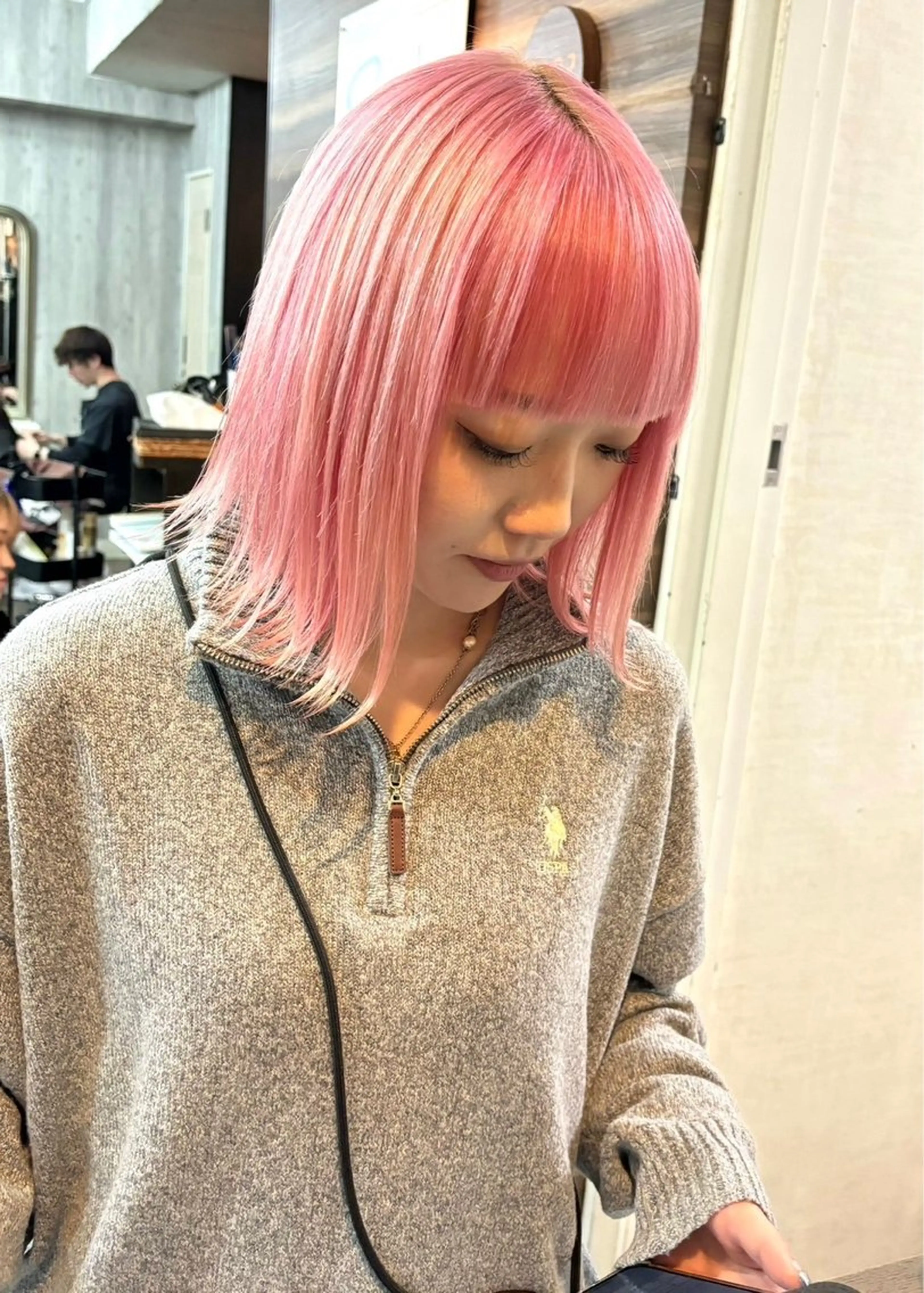 ミディアム カラー URARA /メンズカットのヘアスタイル