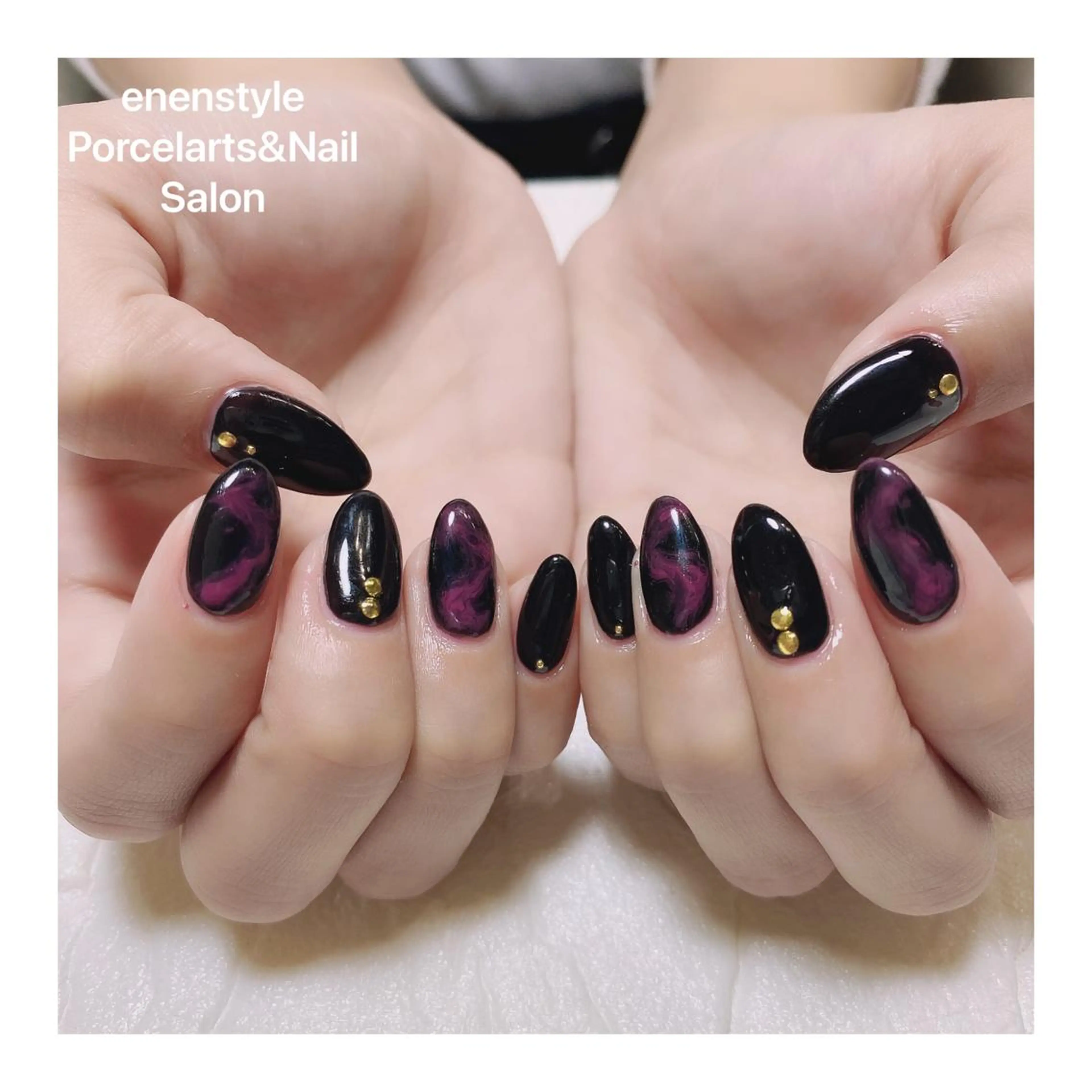 ミディアム ネイル ハンドネイル 👑enen style👑のネイルデザイン