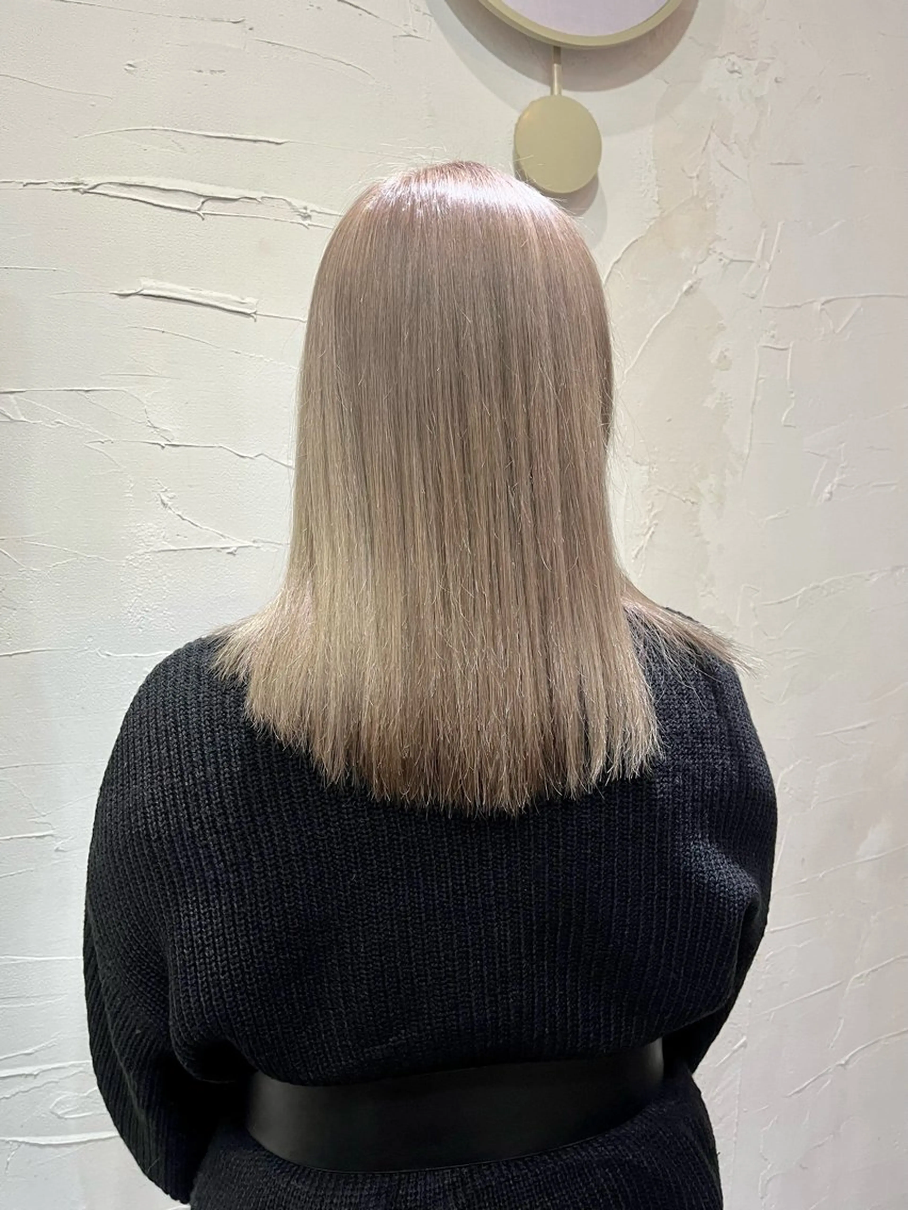 🧸淡いハイトーンカラーへ🧸ケアブリーチ2回＋フルカラー＋ハホニコ3STEPトリートメントの写真