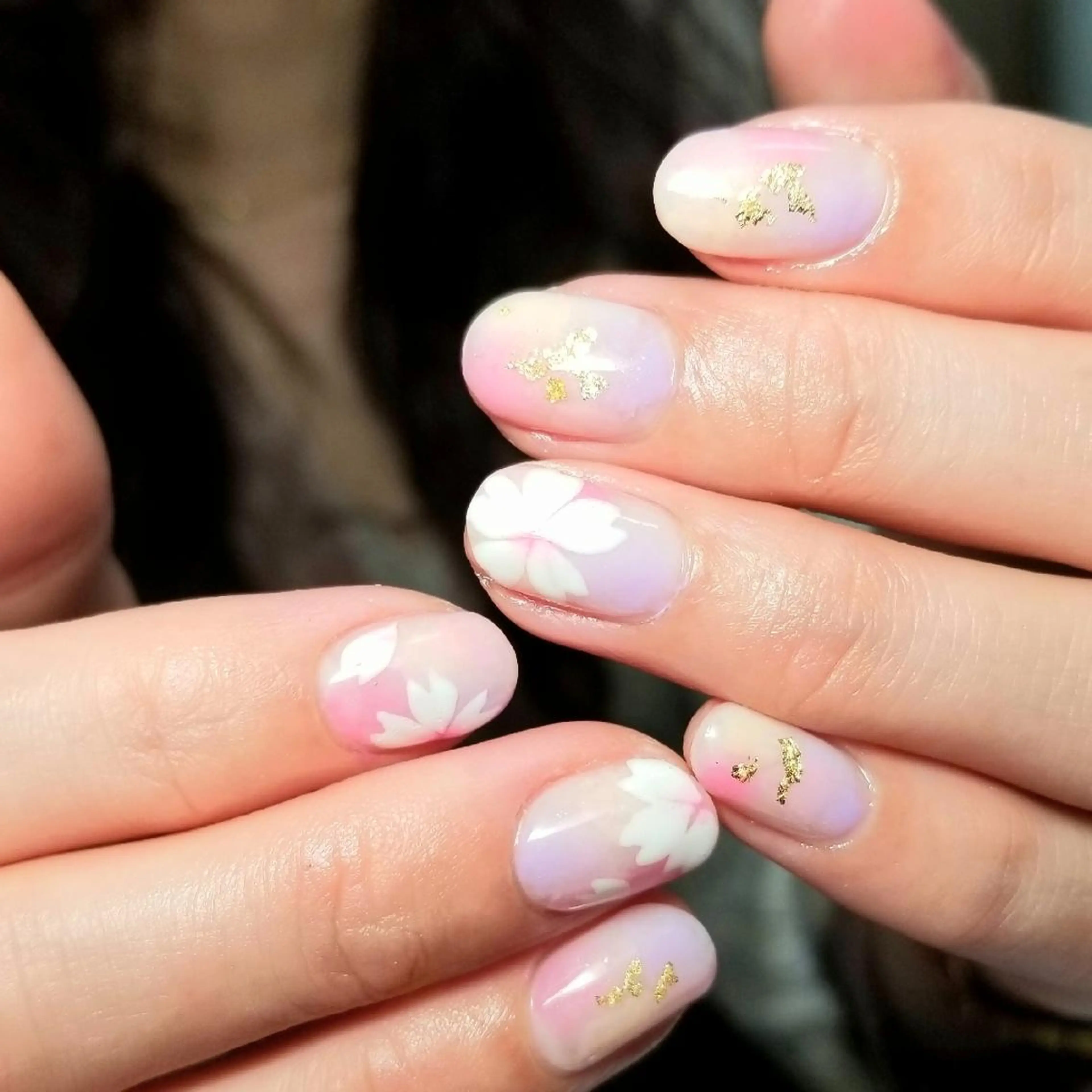 ネイル 春ネイル ハンドネイル L'instant  Nail Artzのネイルデザイン