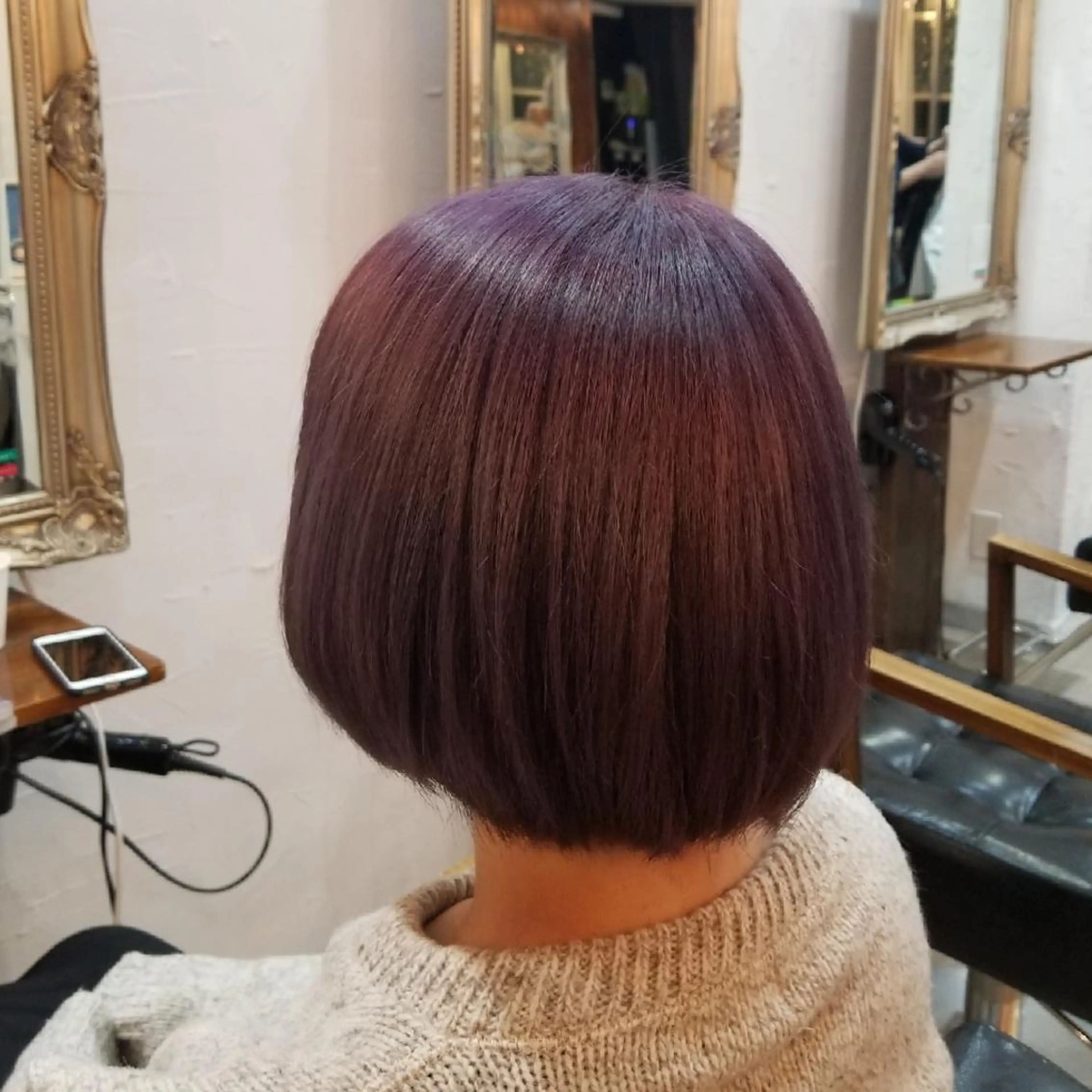 ミディアム カラー bathair  所属・bathair 持田侑祐のヘアスタイル