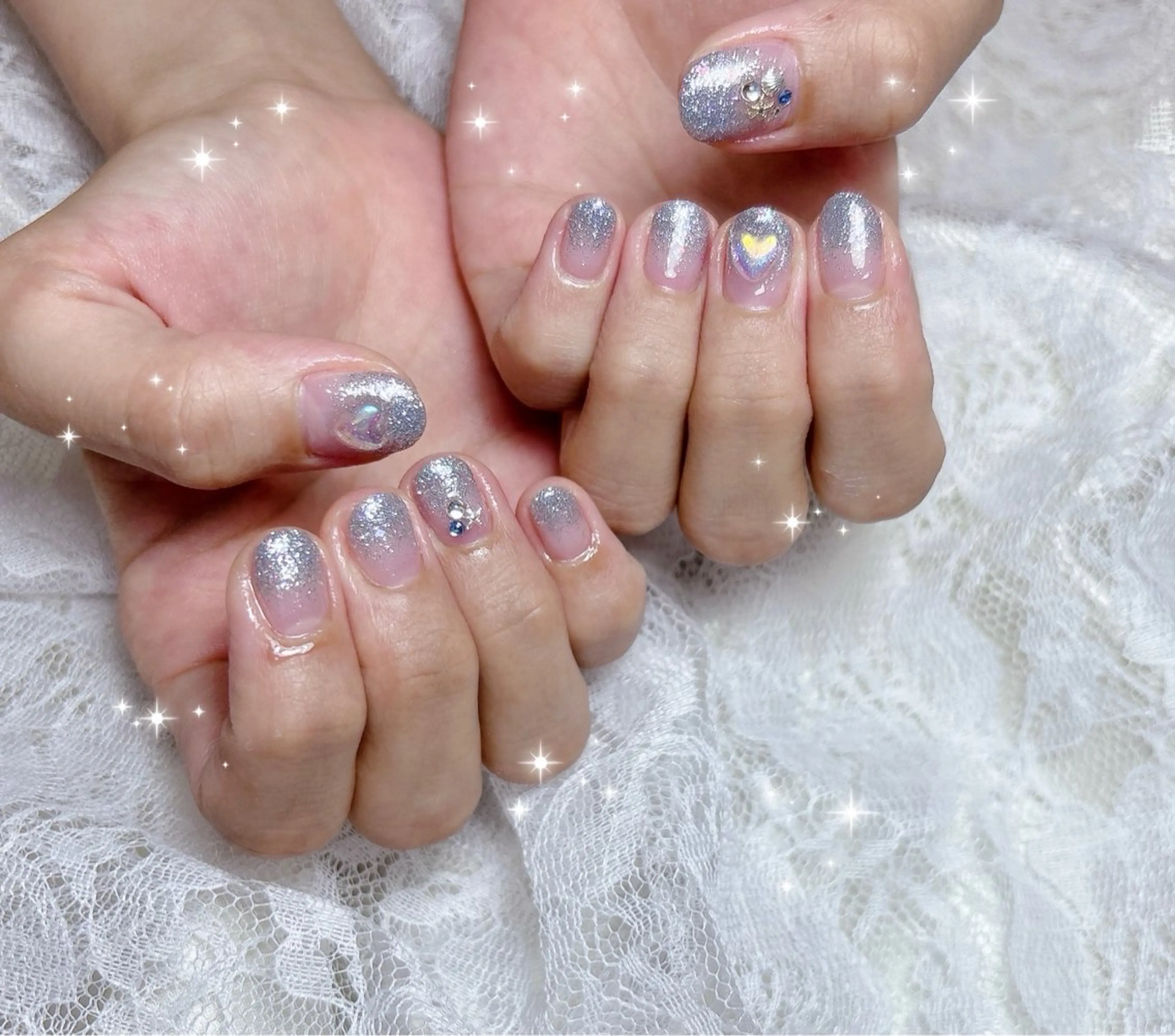 ネイル フラッシュネイル グラデーション ハンドネイル FLARE NAIL フレアネイルのネイルデザイン