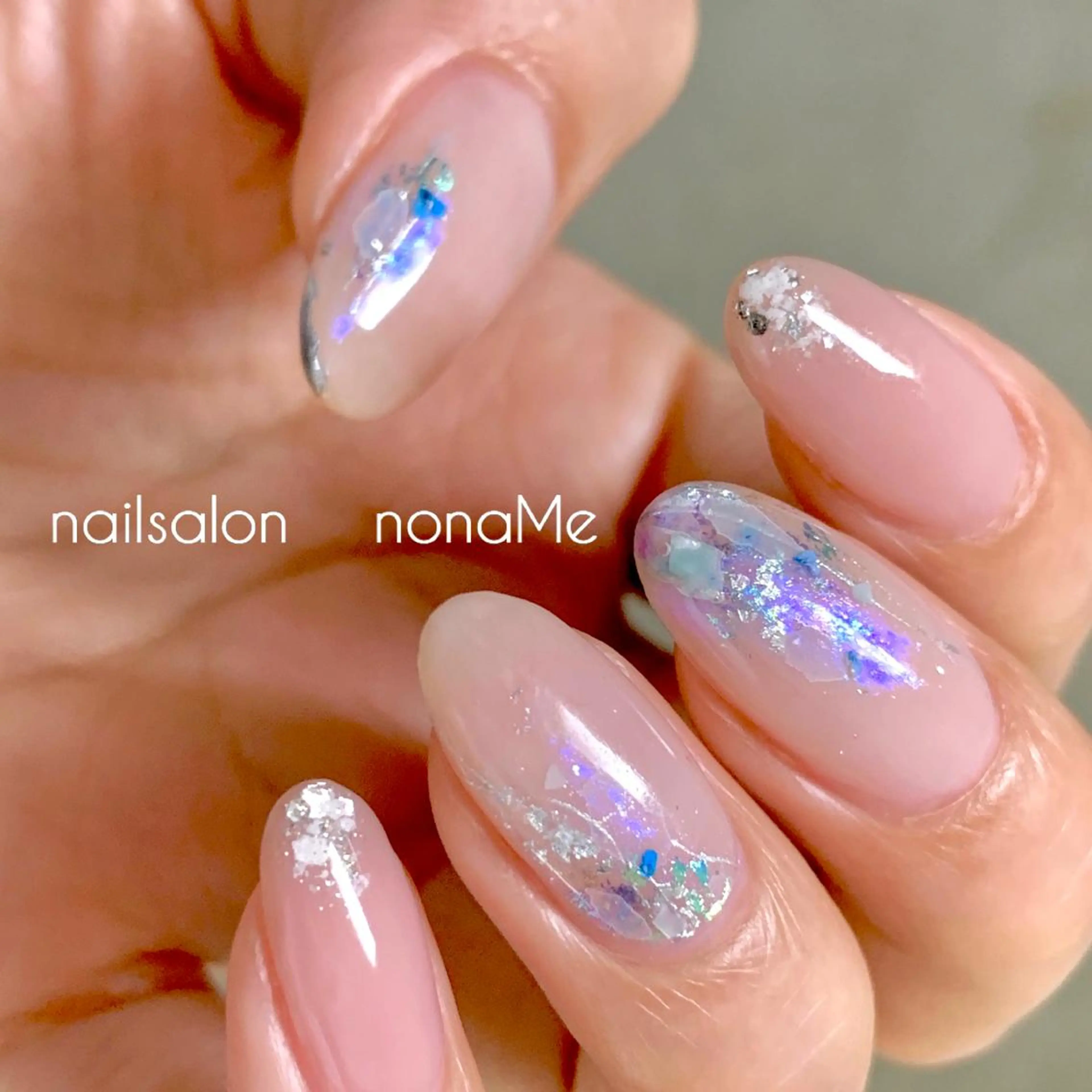 ネイル アートネイル ニュアンスネイル nonaMe 森のネイルデザイン