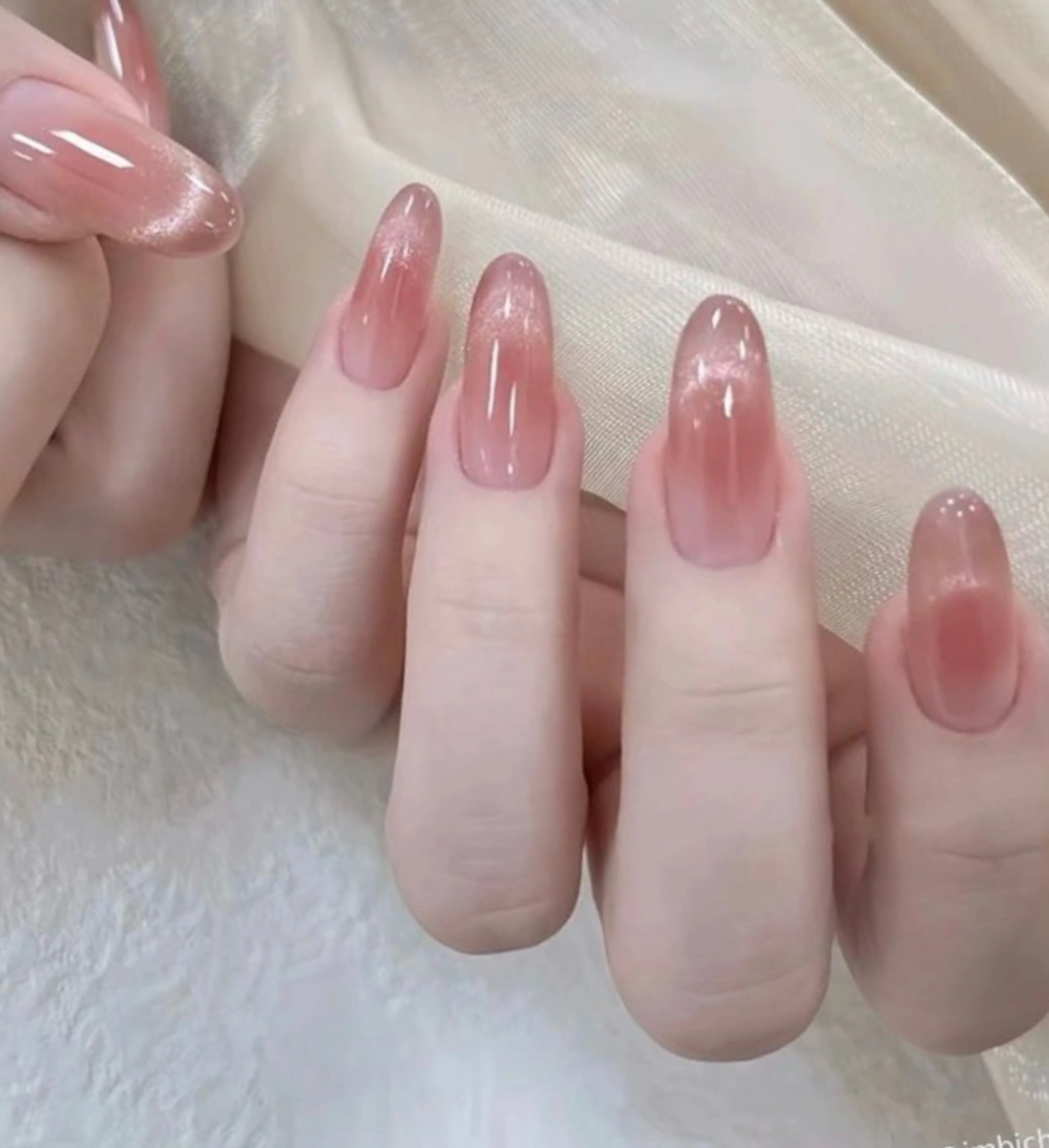 ネイル 韓国ネイル 持ち込み ニュアンスネイル ネイルチップ ハンドネイル TABI ANA.CHUOのネイルデザイン