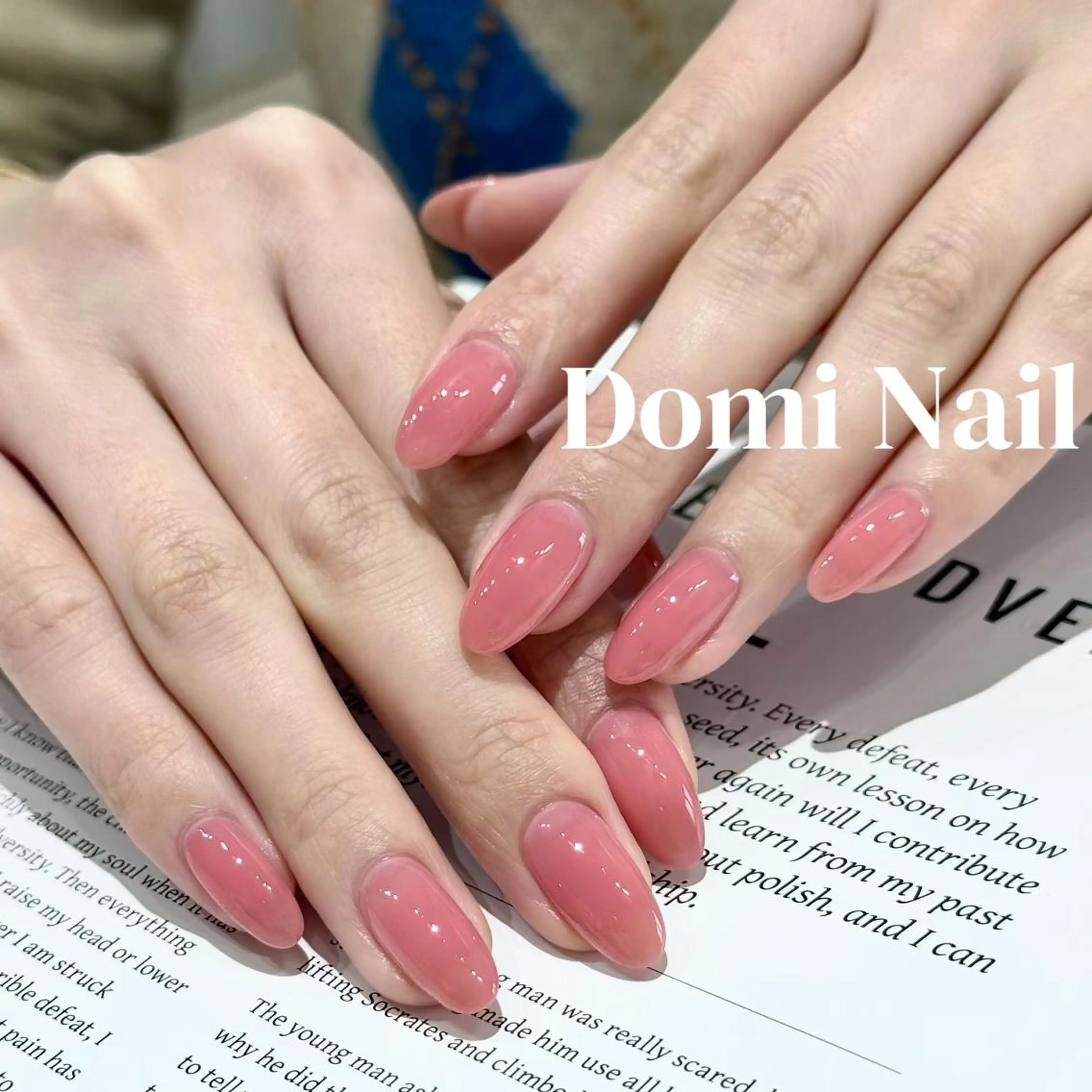 ネイル マグネットネイル マグネットワンカラー ワンカラーネイル ハンドネイル Domi Nail Salonのネイルデザイン