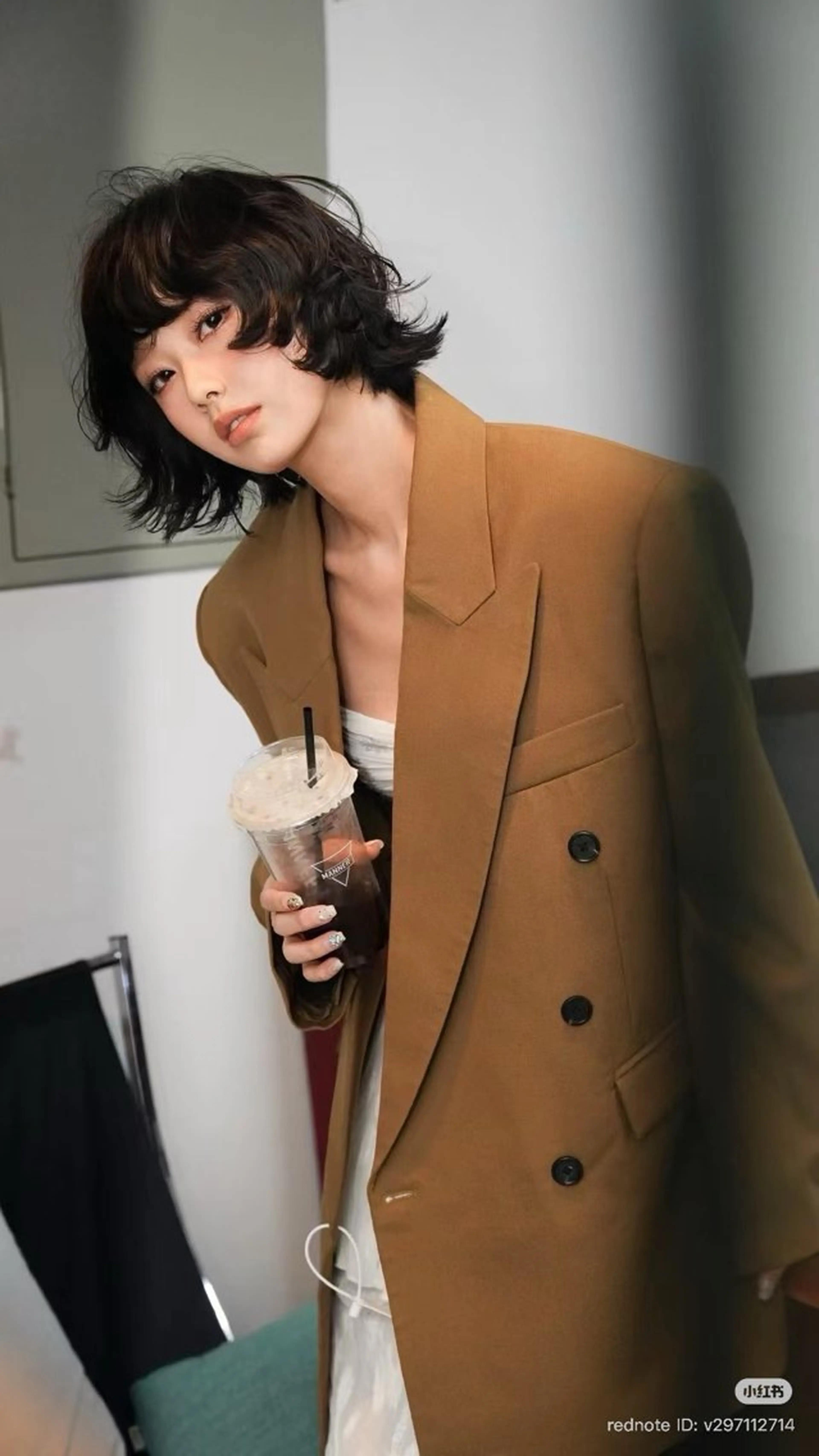 ミディアム パーマ ミディアムパーマ ボブ 外ハネヘア トリートメント コテ巻き風パーマ SHONOのヘアスタイル