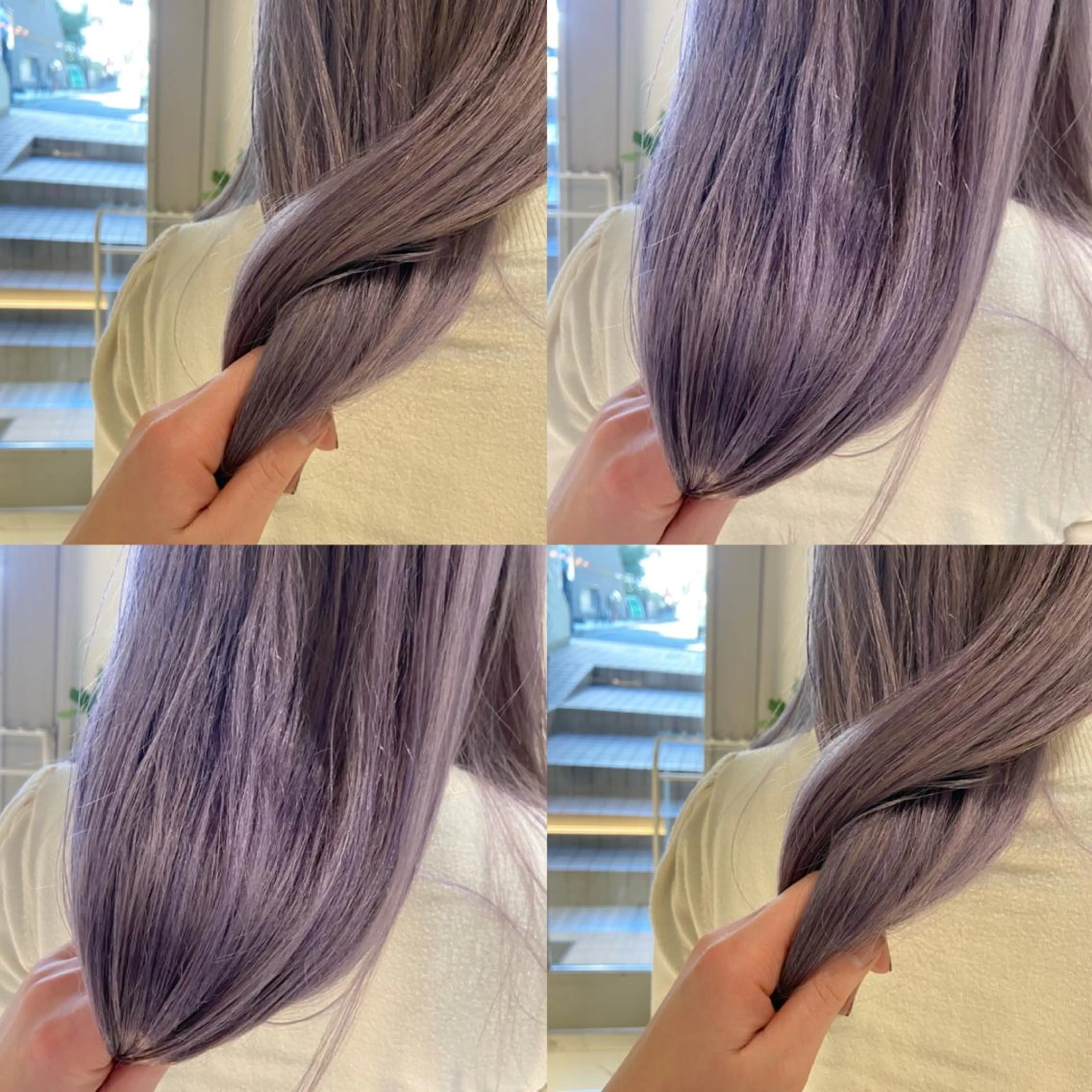 セミロング カラー ベージュカラー ブリーチ ケアブリーチ ダブルカラー ハイトーンカラー カジュアルを女っぽく 𝗮𝘆𝗮𝗰𝗼のヘアスタイル