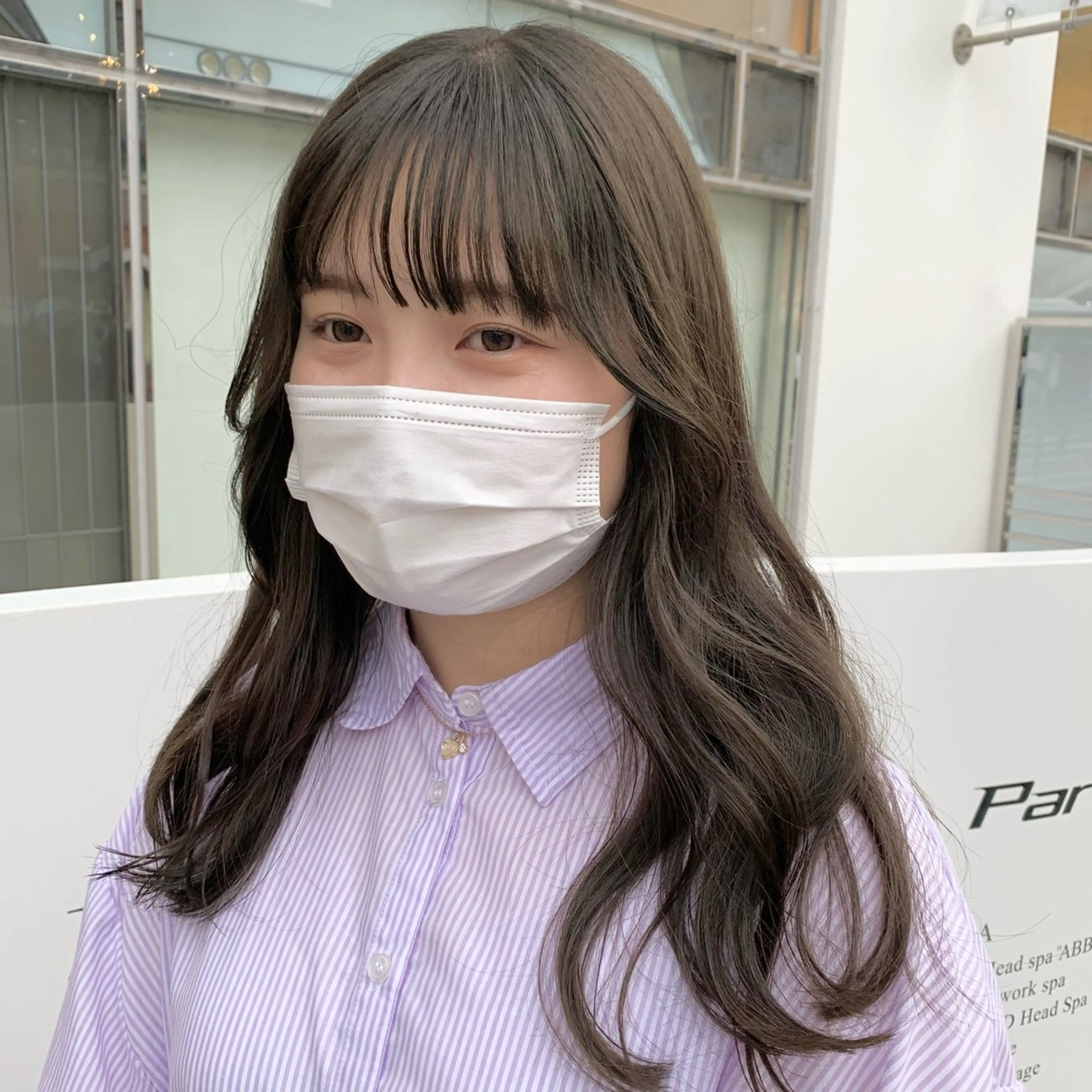 ロング カラー カット ヘアカラー GOODDAY ヘアサロンのヘアスタイル