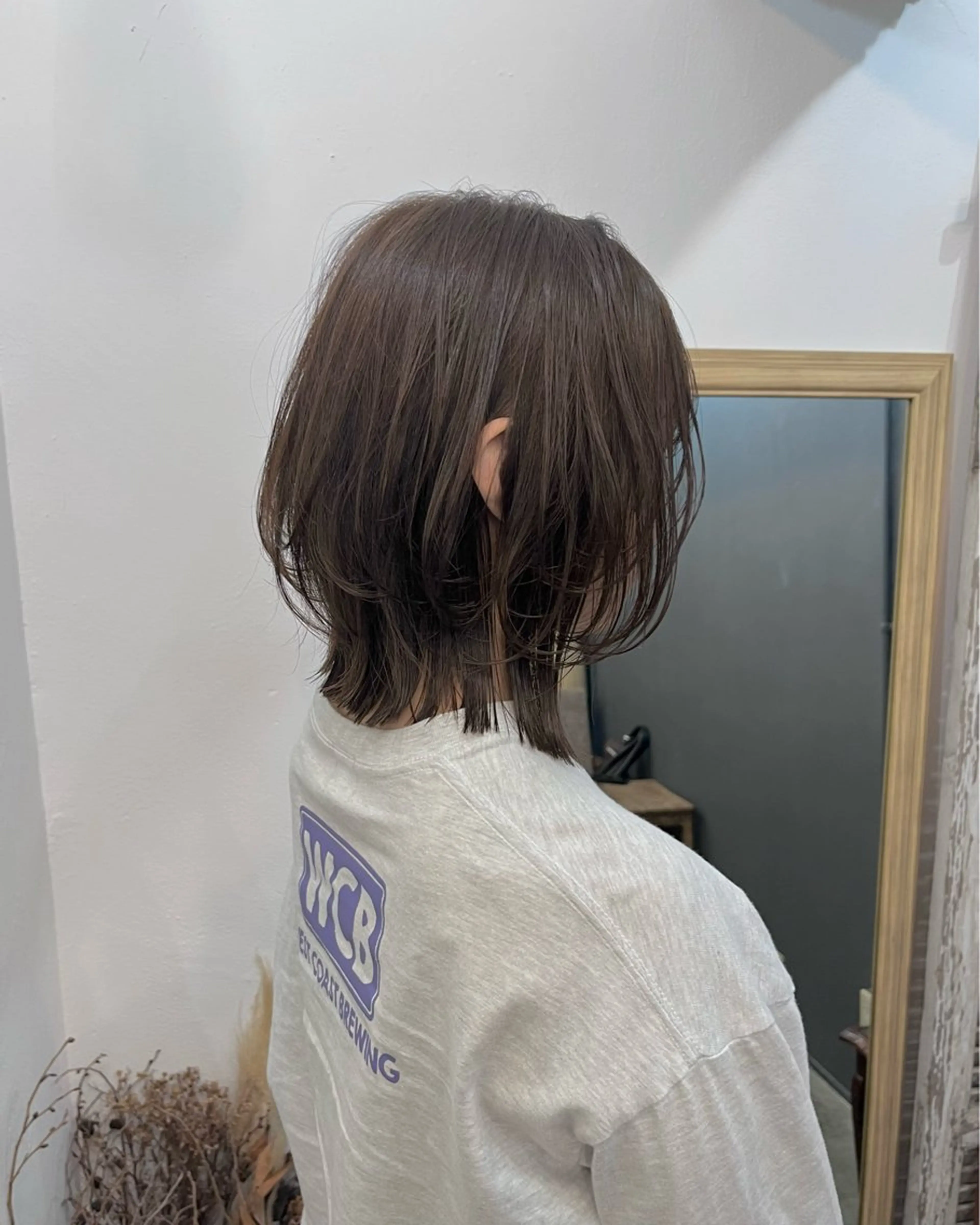 ミディアム カラー カット ヘアカラー 暗髪とオリーブ🌿 渡辺拓人のヘアスタイル