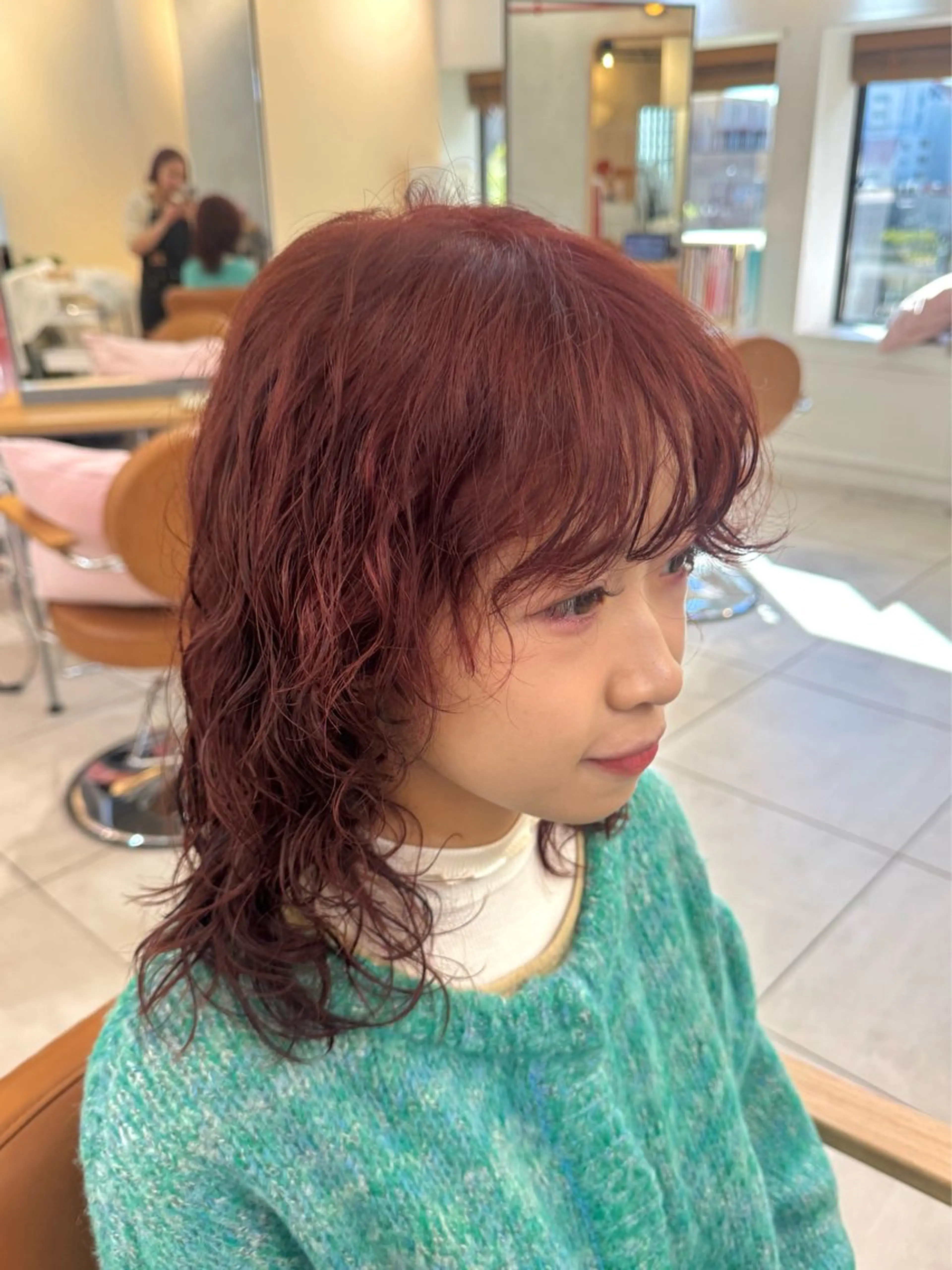 セミロング カラー ヘアカラー 🫧艶カラー/ダブル カラー♡/桜🌸のヘアスタイル