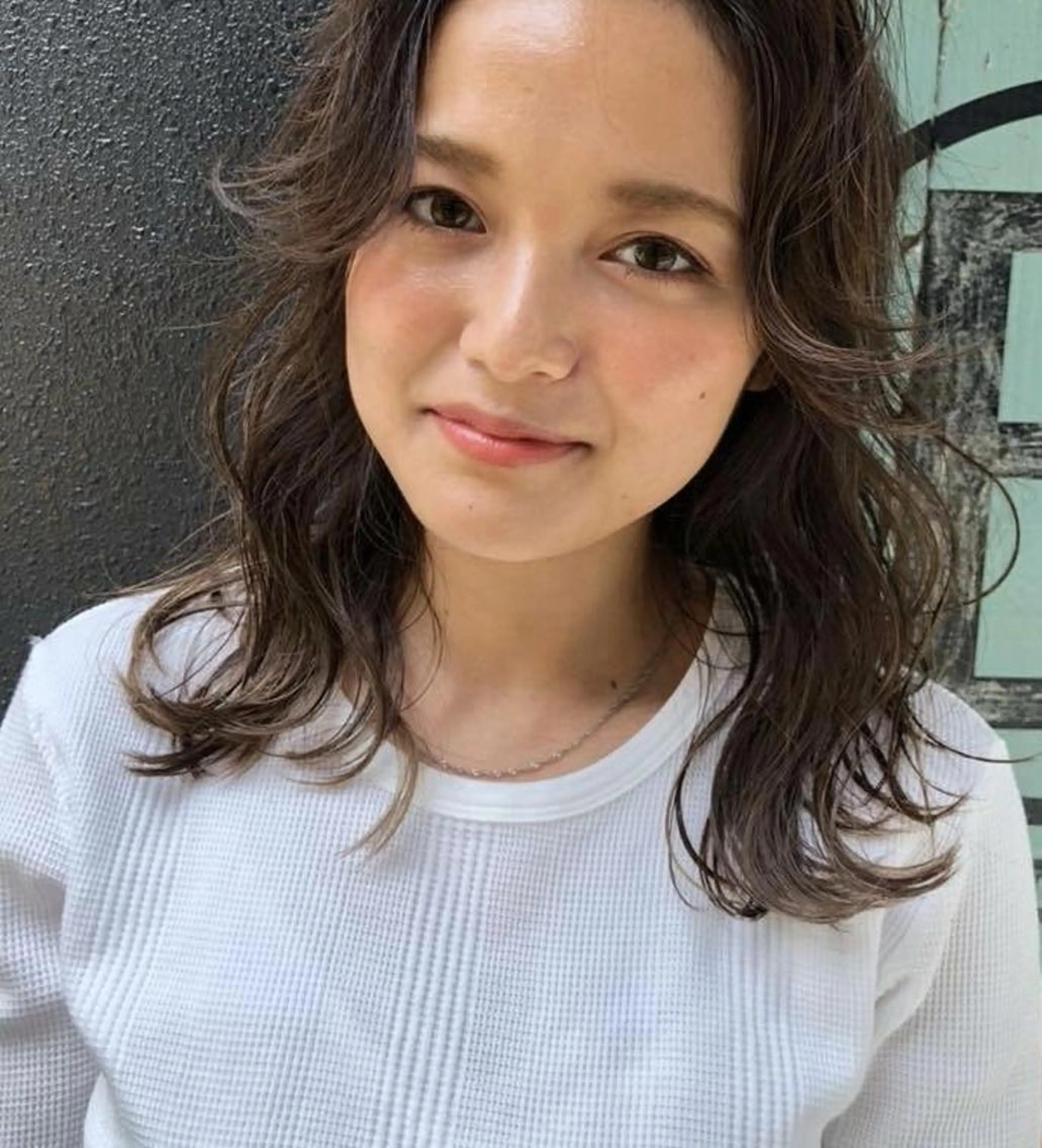 ミディアム カット ヘアカラー トリートメント 一ノ瀬 暁のヘアスタイル